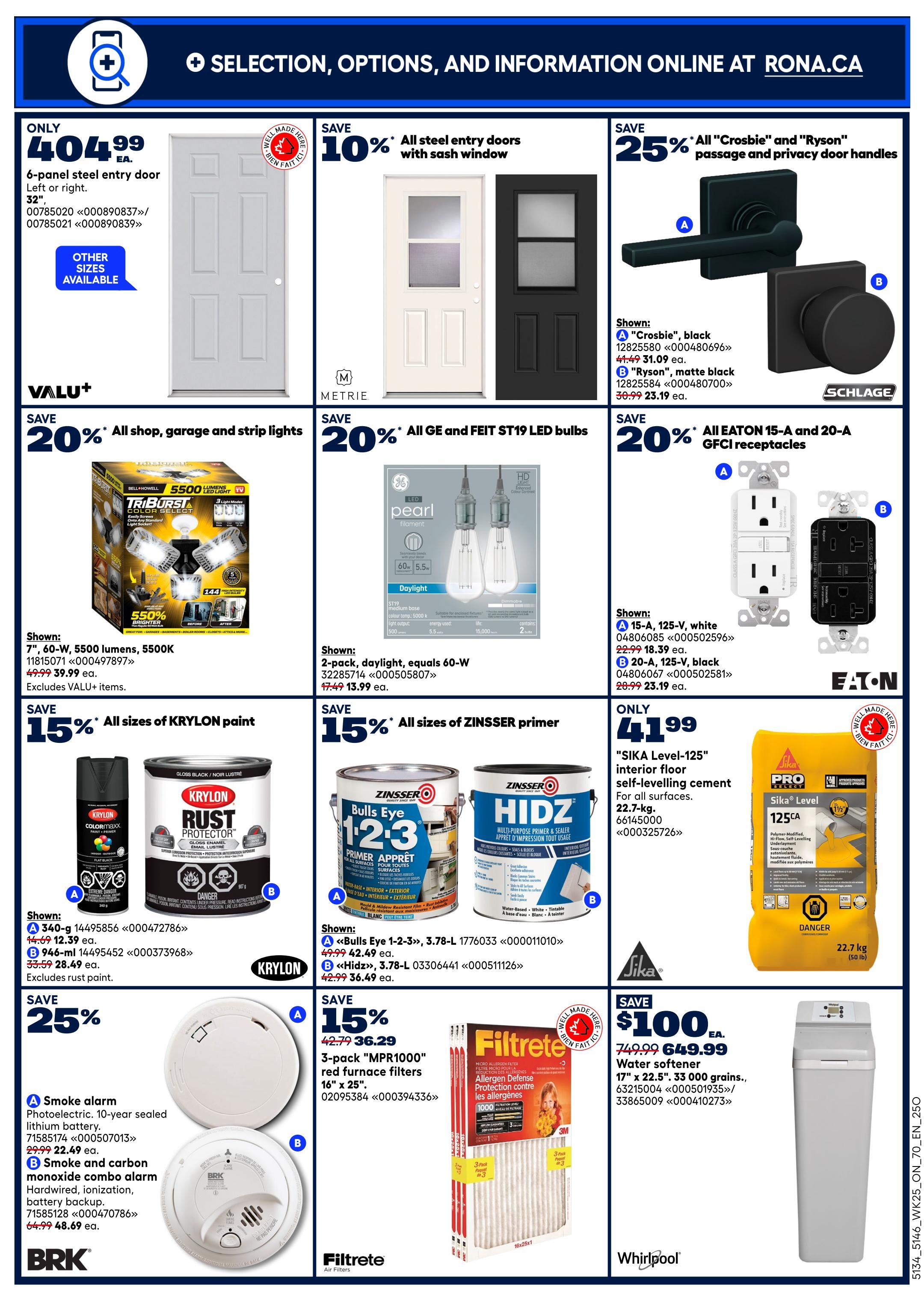 Rona & Rona+ (ON) Flyer July 16 to 29