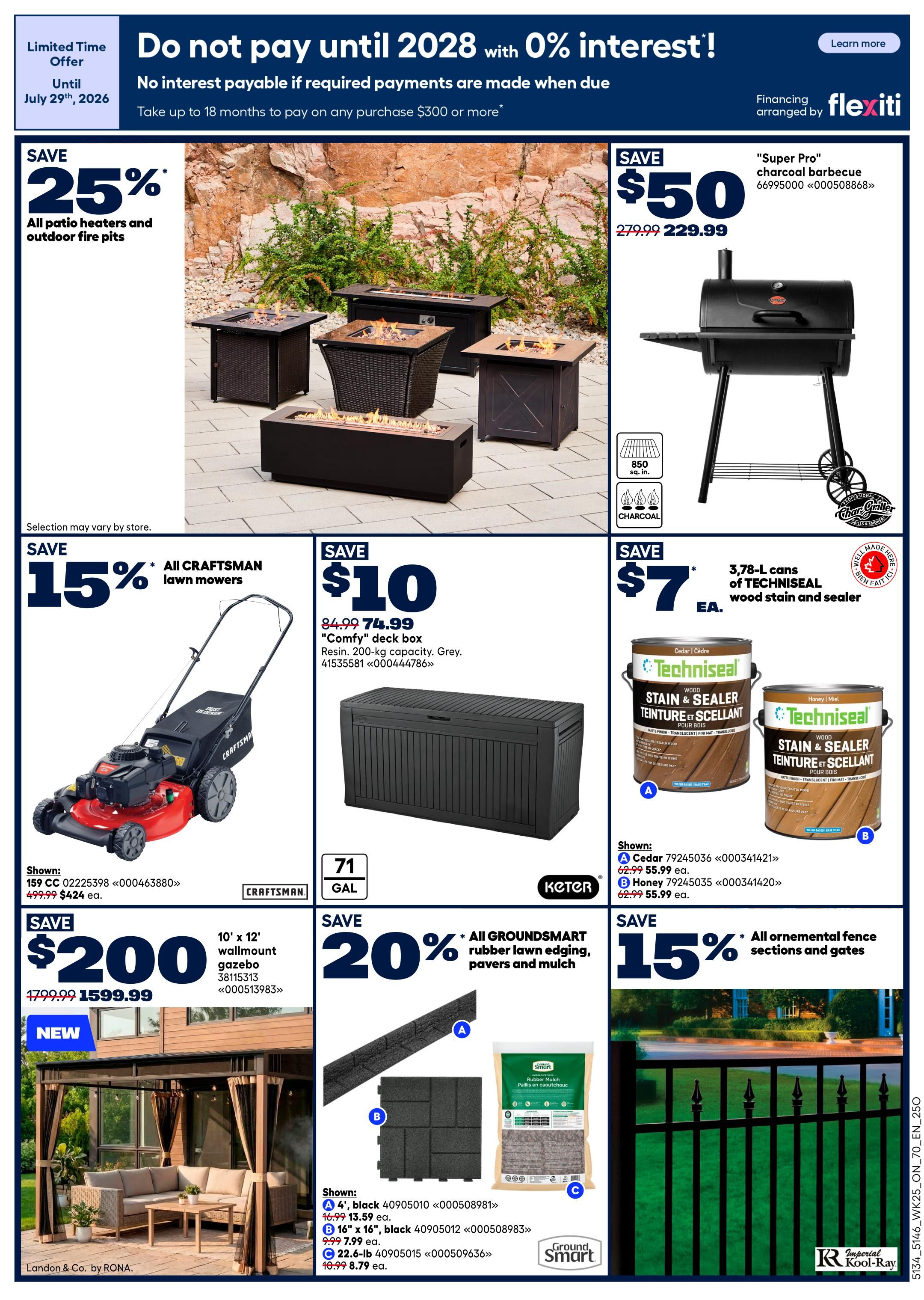 Rona & Rona+ (ON) Flyer July 16 to 29