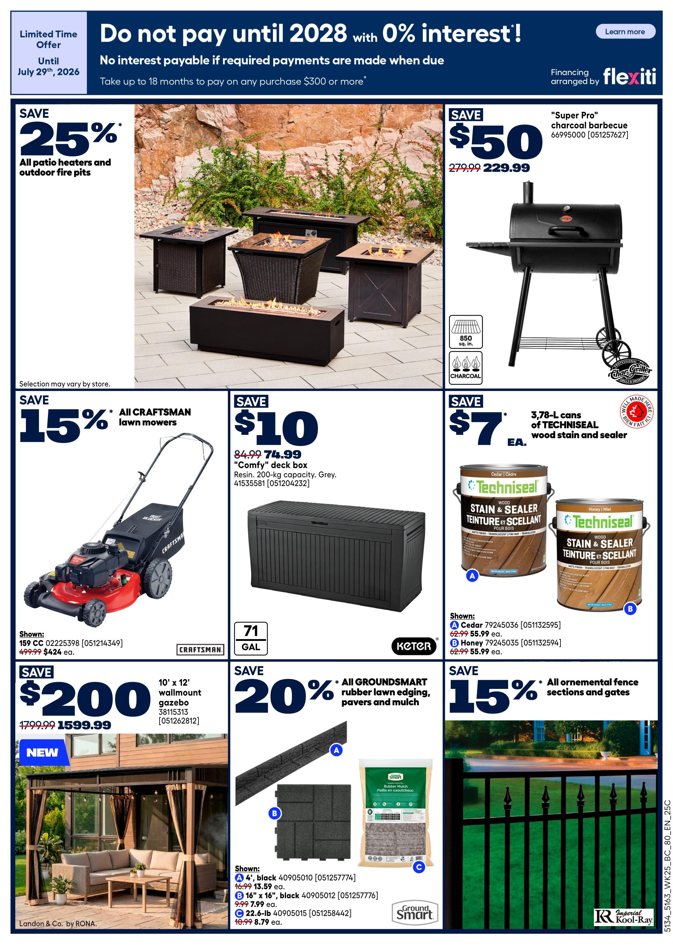 Rona & Rona+ (BC) Flyer July 16 to 29