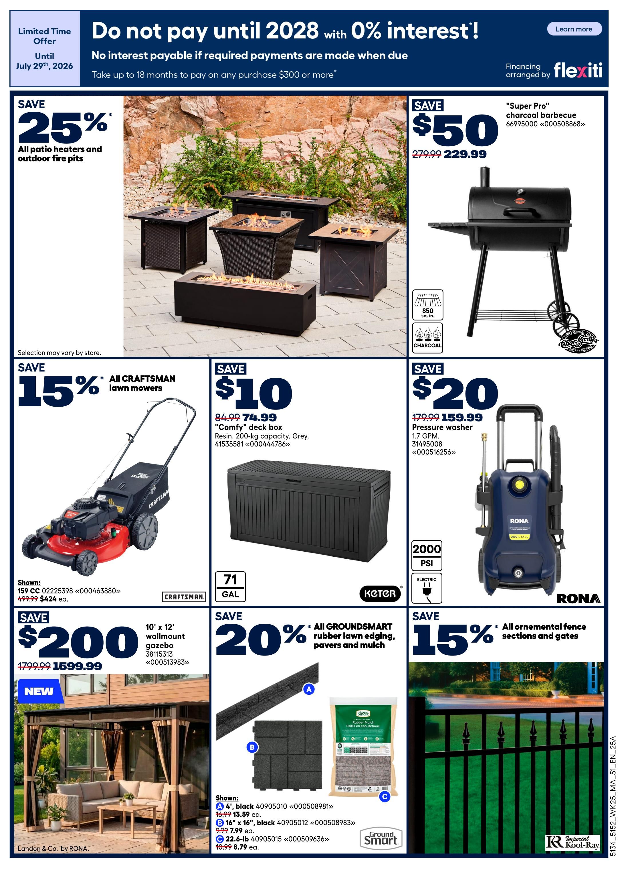 Rona & Rona+ (Atlantic) Flyer July 16 to 29