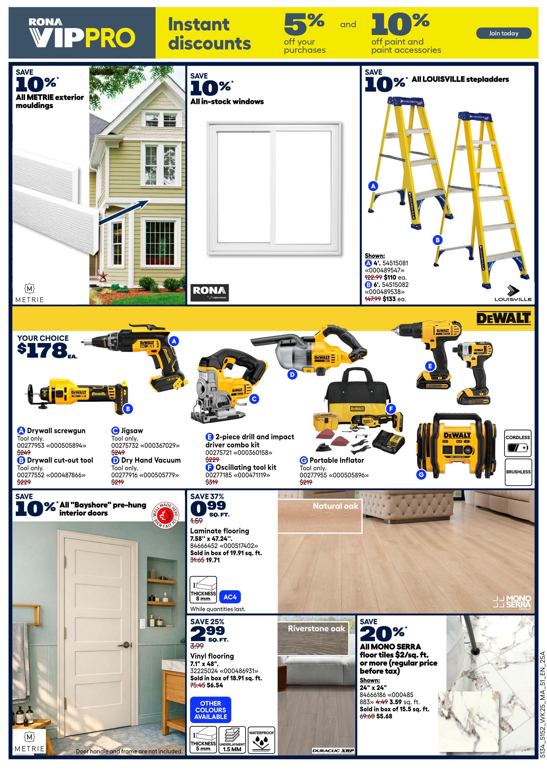 Rona & Rona+ (Atlantic) Flyer July 16 to 29