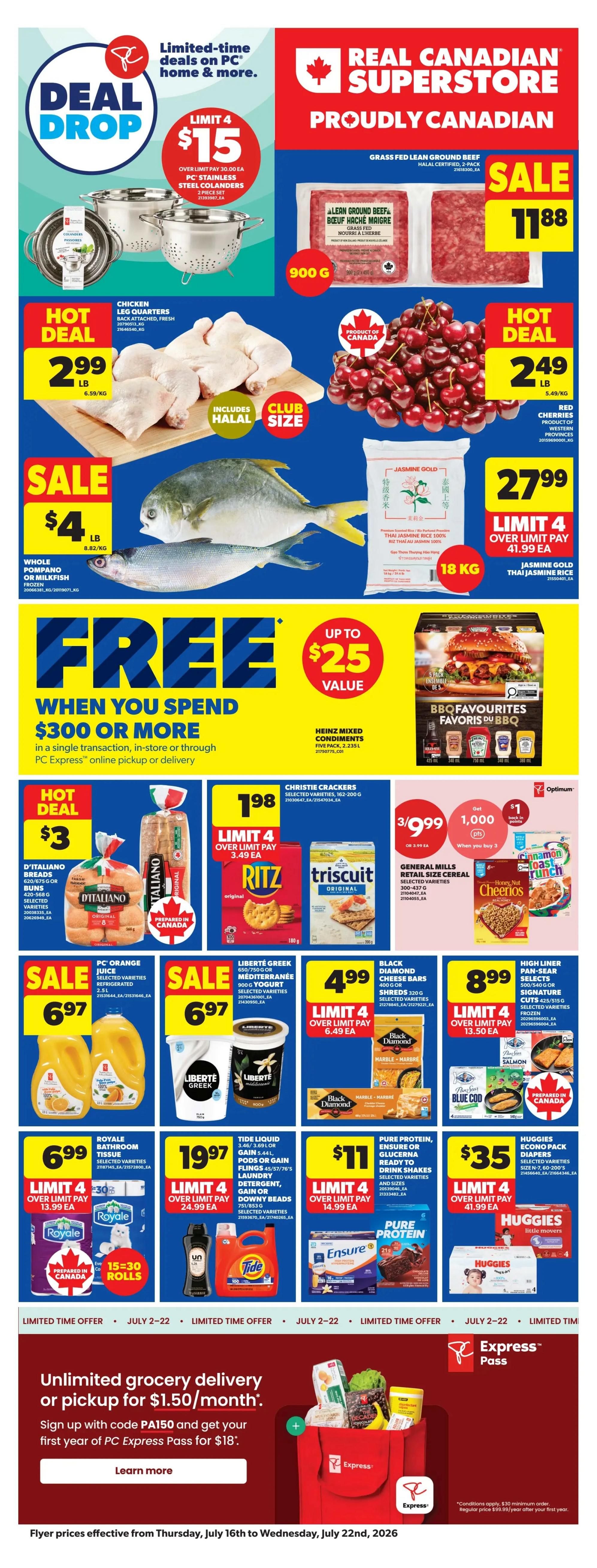 Real Canadian Superstore (West) Flyer July 16 to 22