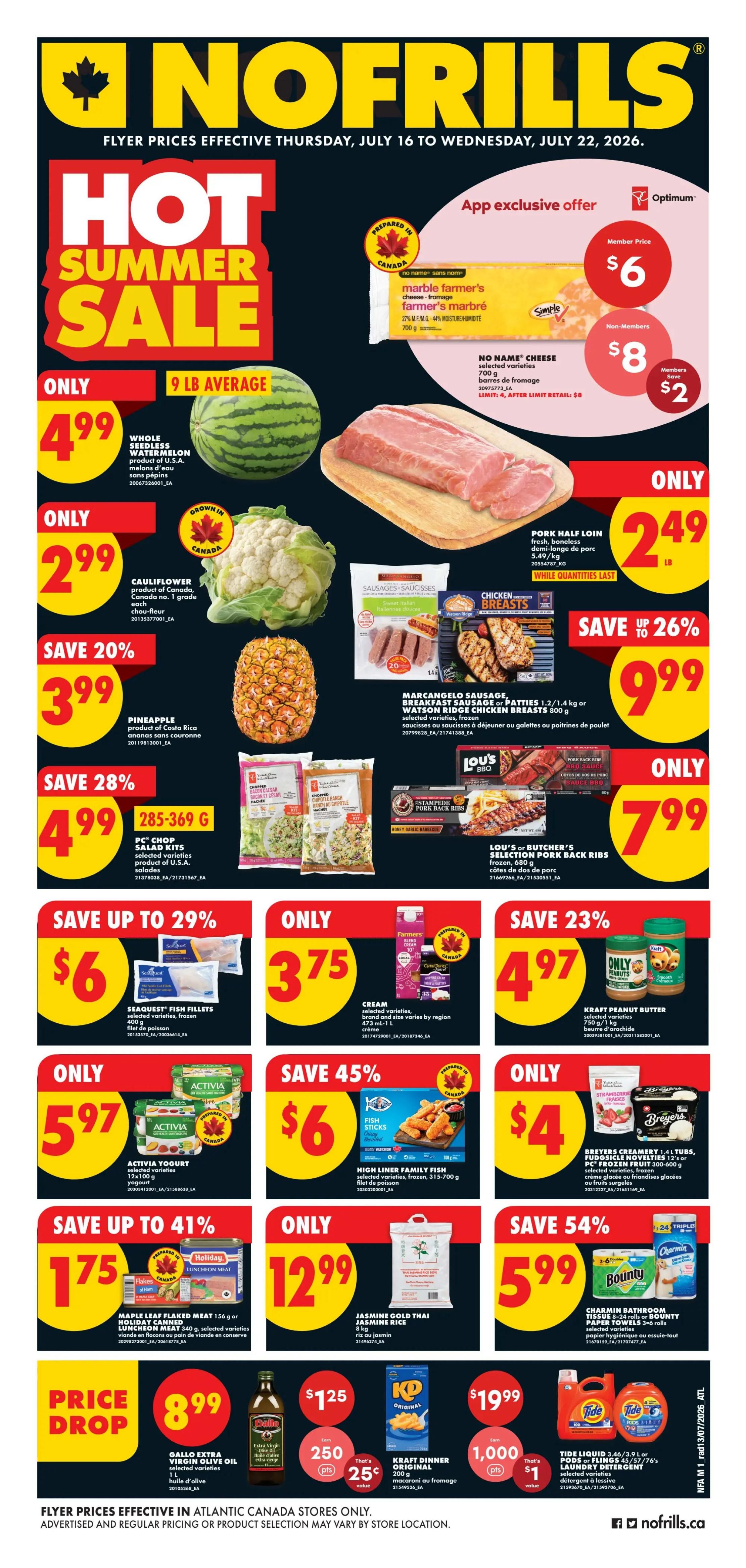No Frills (Atlantic) Flyer July 16 to 22