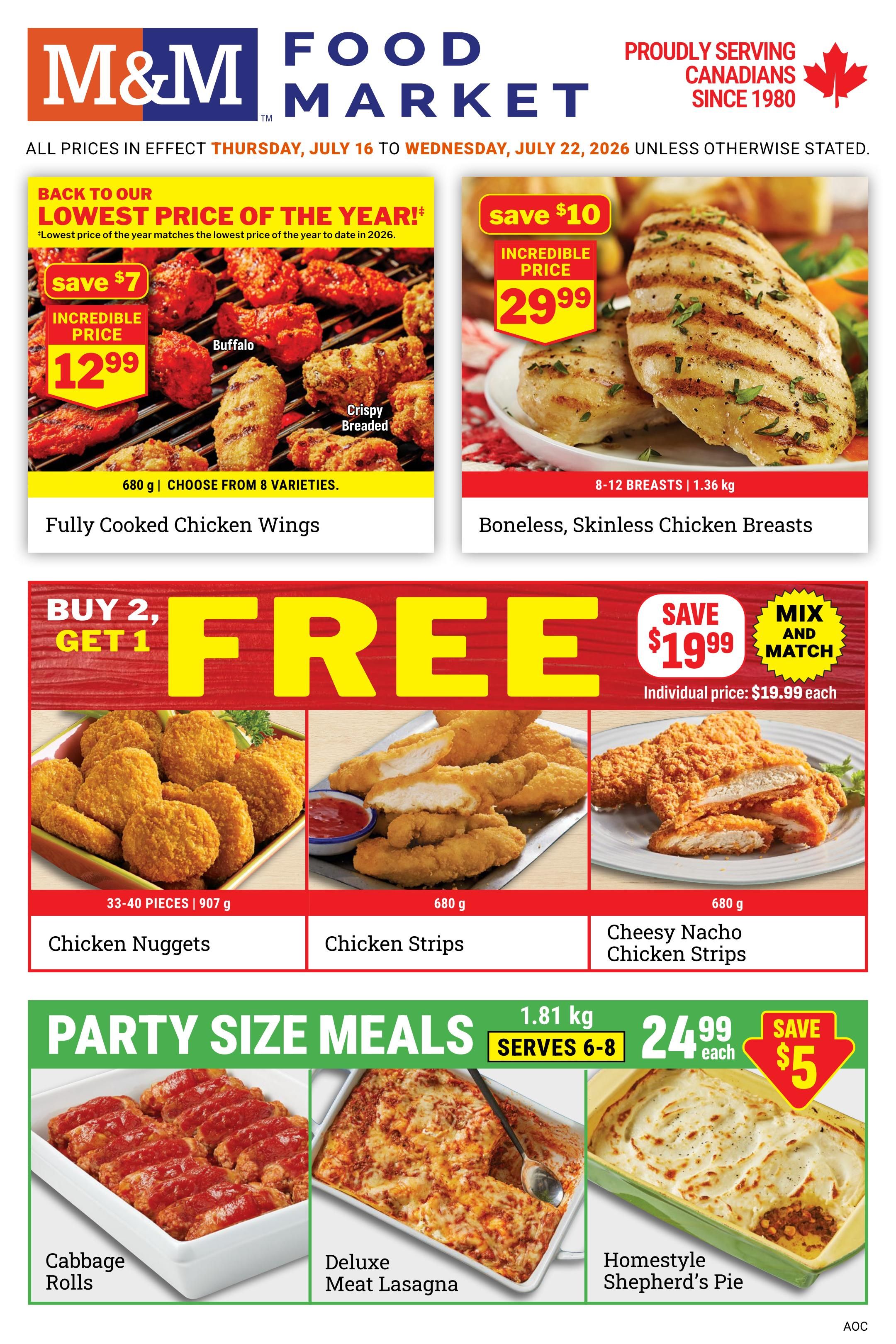 M&M Food Market (Atlantic, ON & West) Flyer July 16 to 22