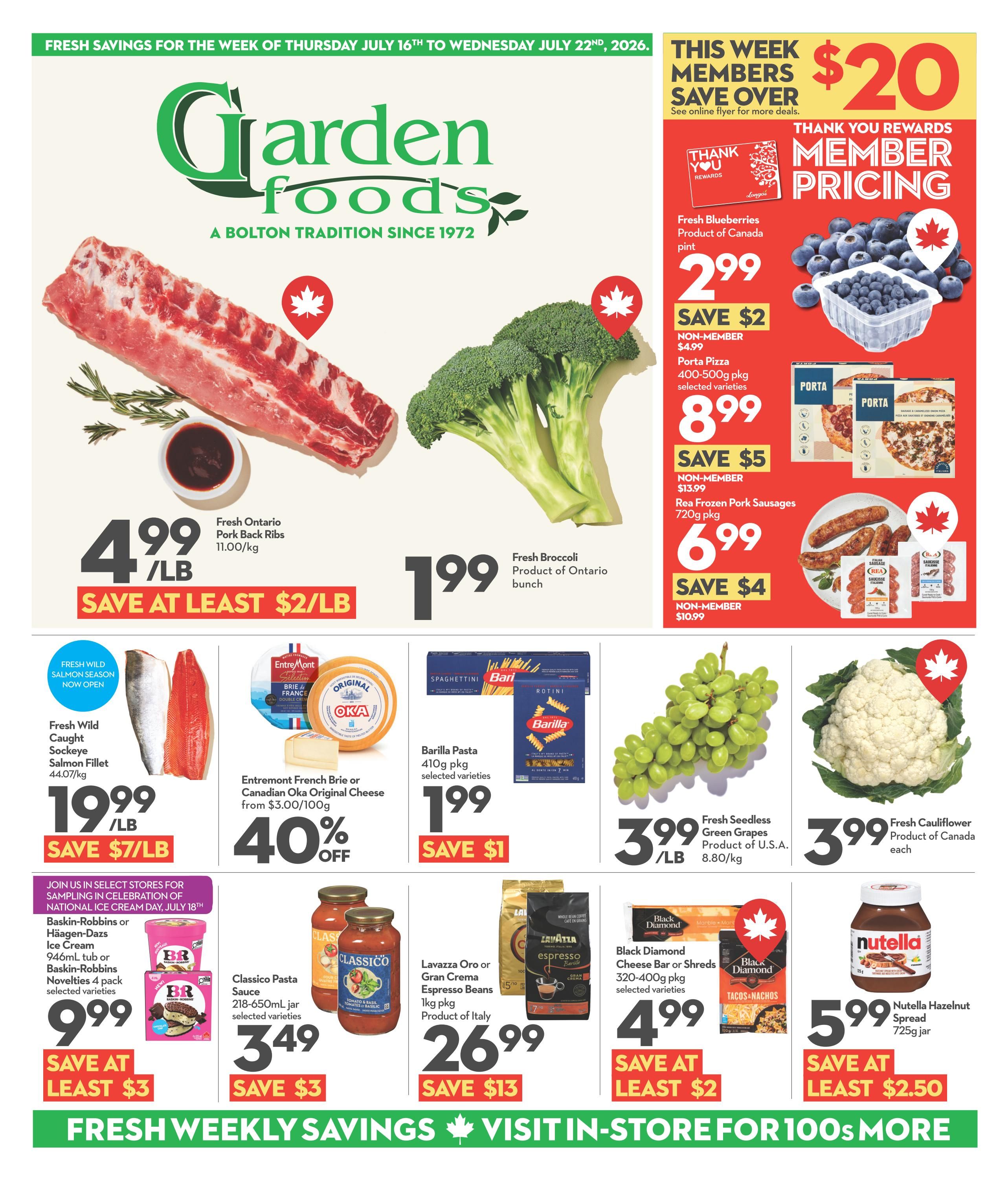 Garden Foods Flyer July 16 to 22