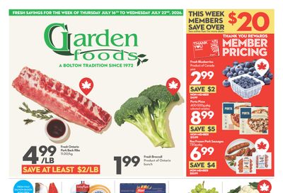 Garden Foods Flyer July 16 to 22