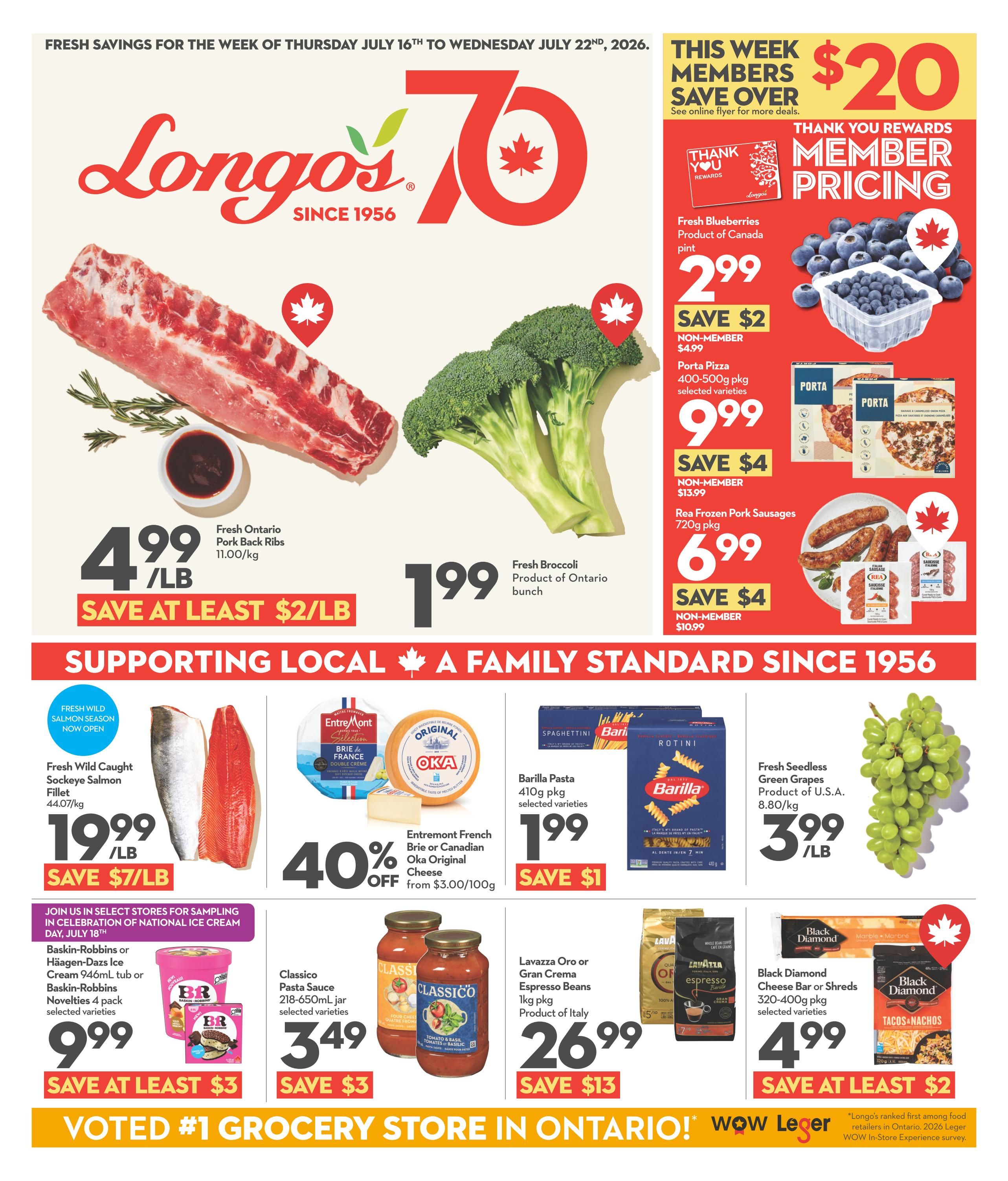 Longo's Flyer July 16 to 22