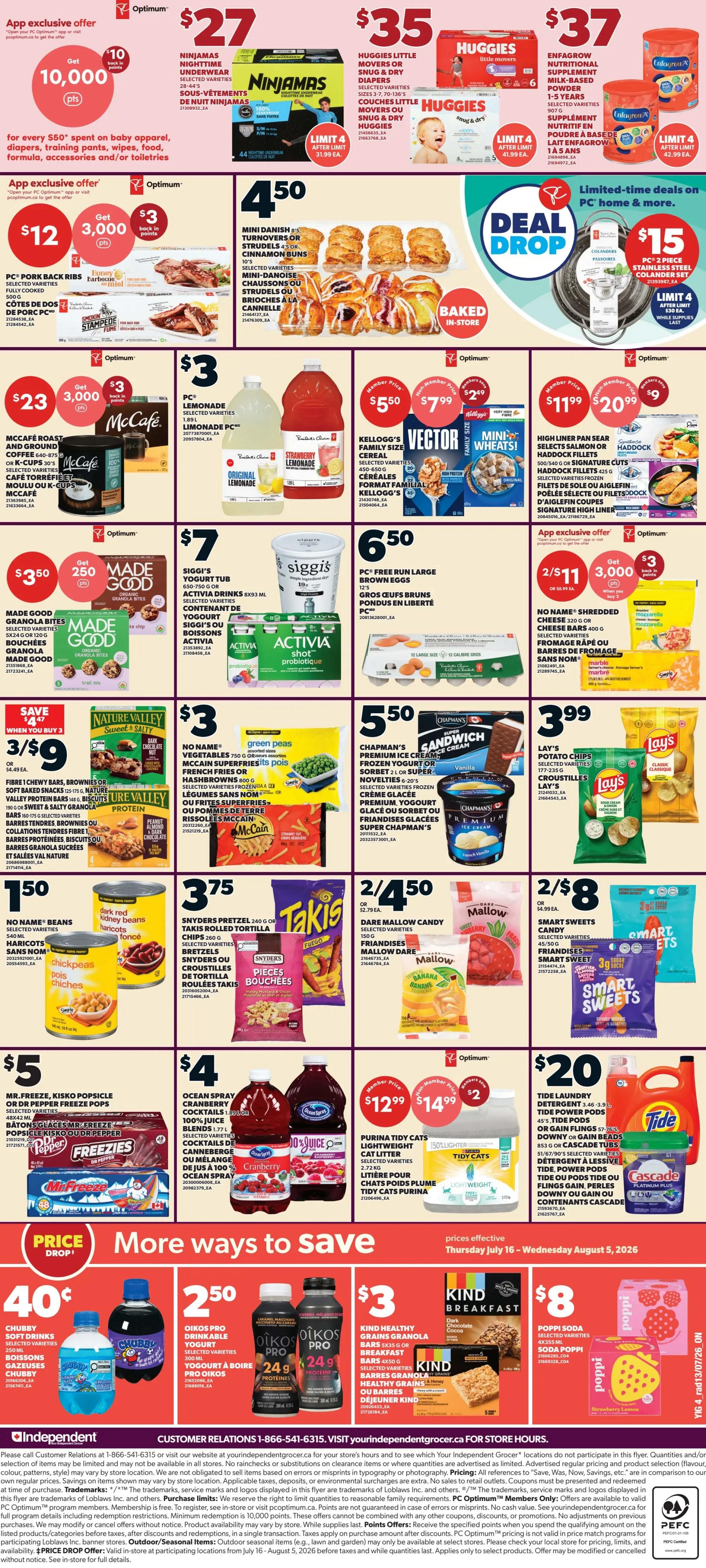 Independent Grocer (ON) Flyer July 16 to 22