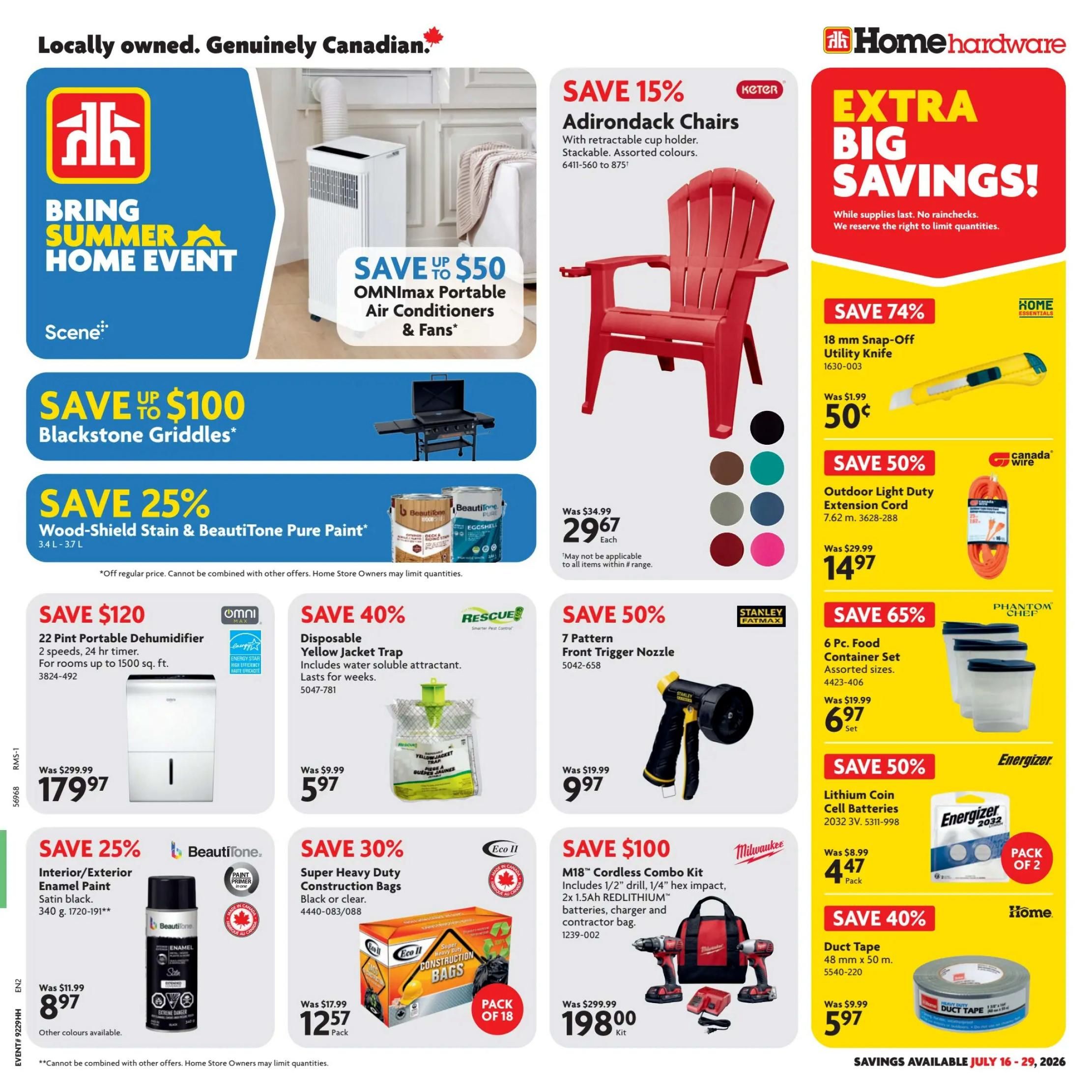 Home Hardware (Atlantic) Flyer July 16 to 29