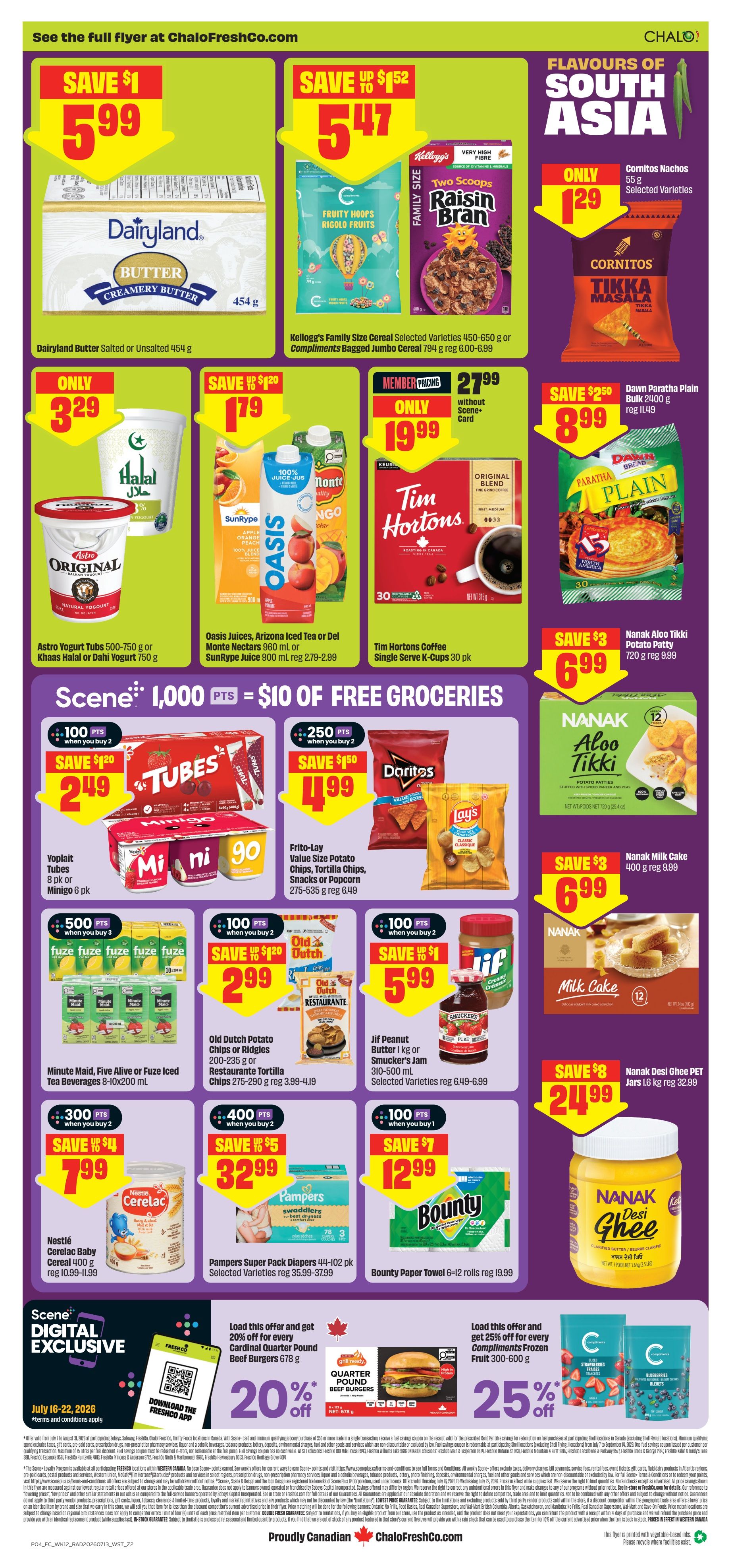 Chalo! FreshCo (West) Flyer July 16 to 22
