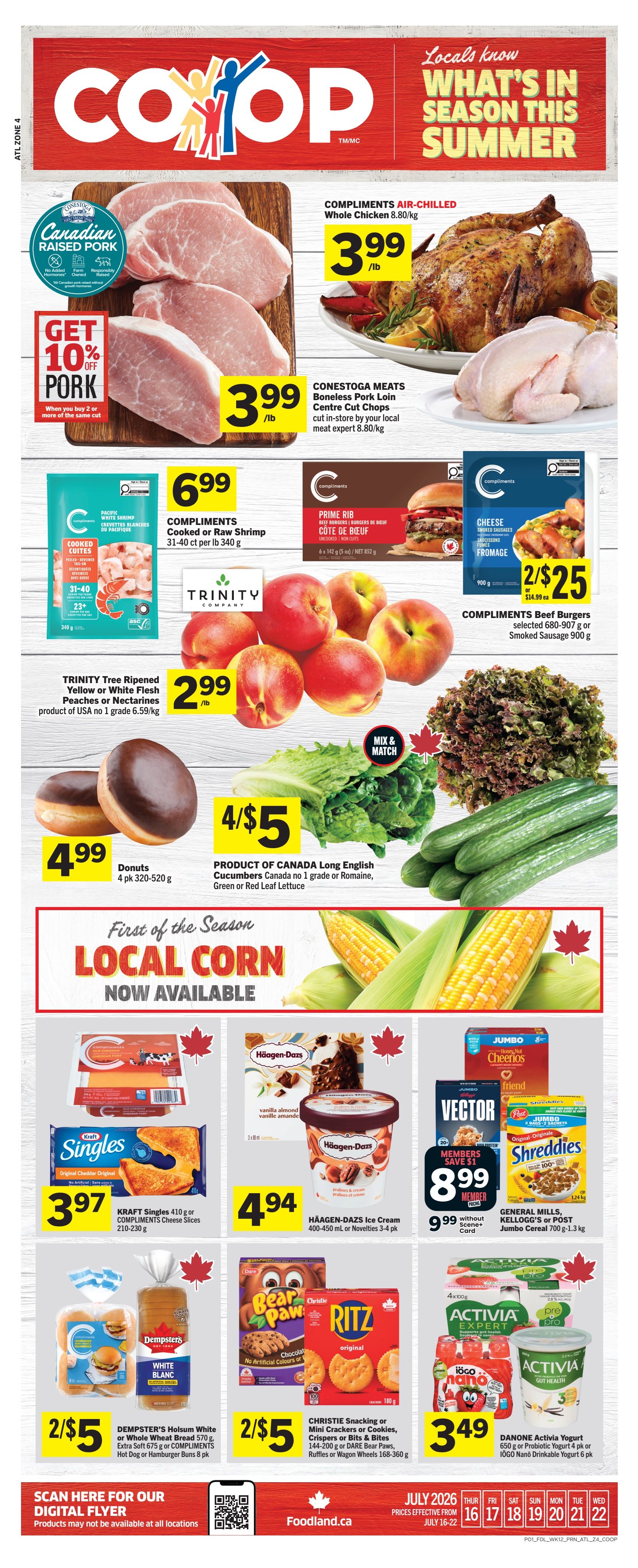 Foodland Co-op Flyer July 16 to 22