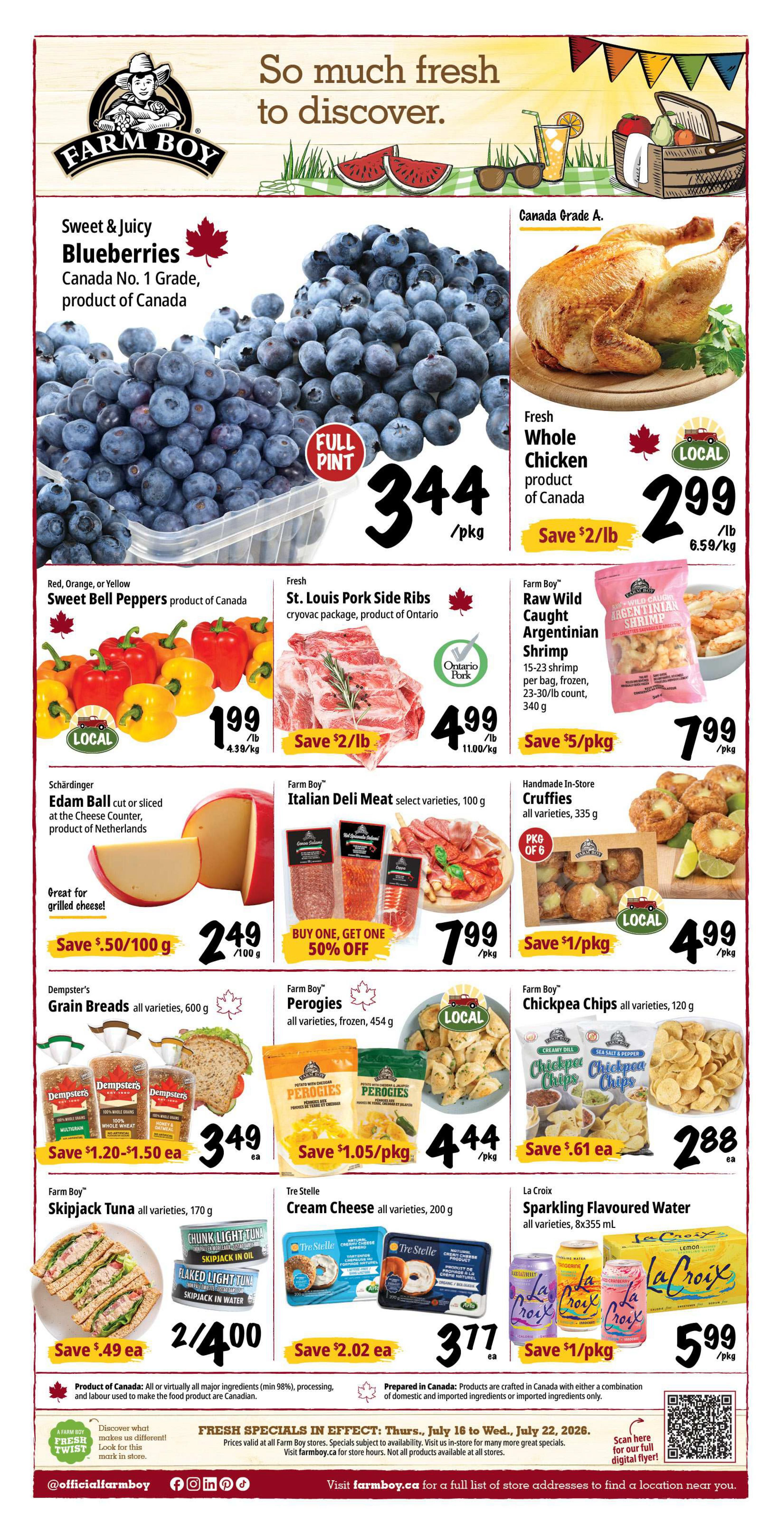Farm Boy Flyer July 16 to 22