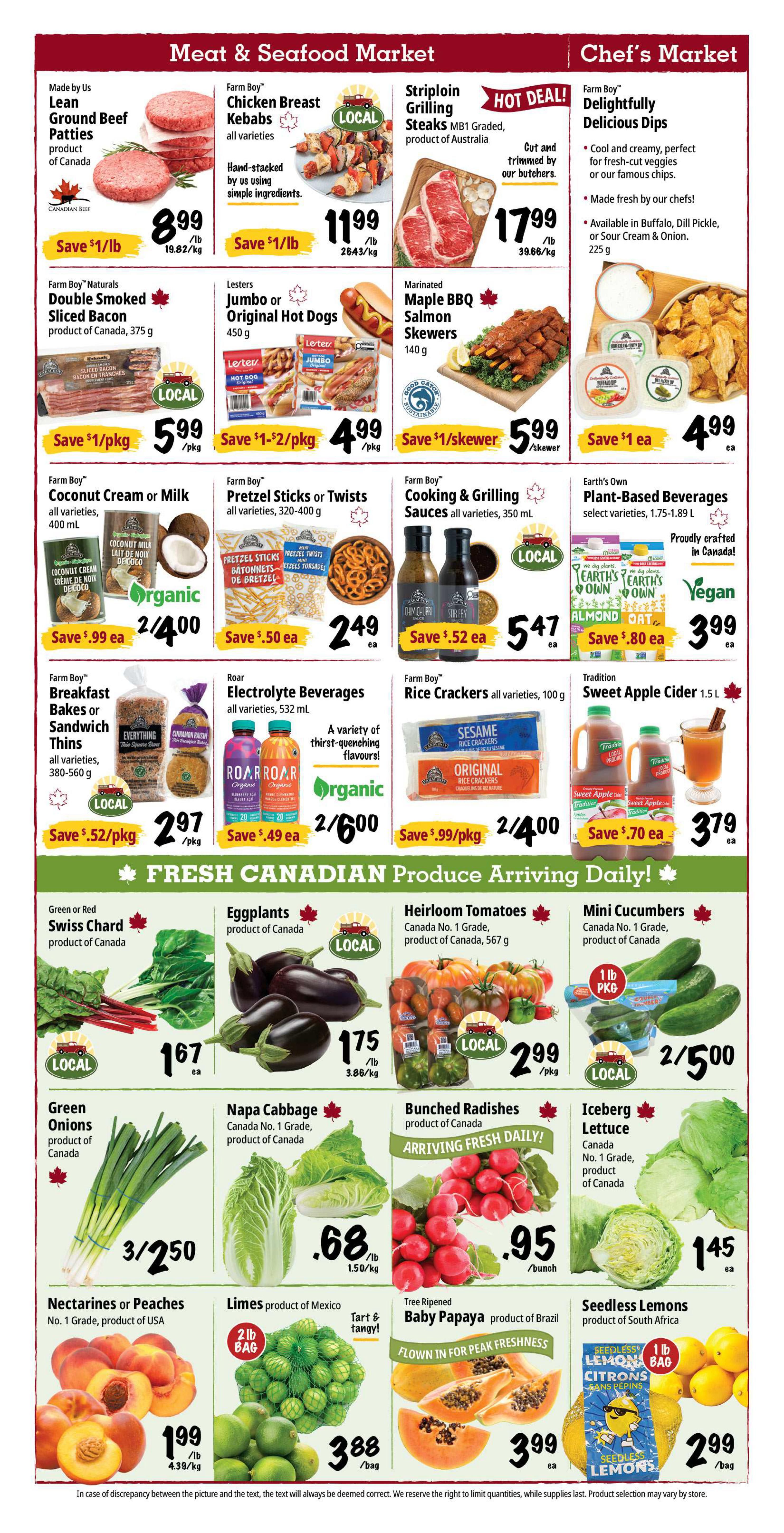 Farm Boy Flyer July 16 to 22