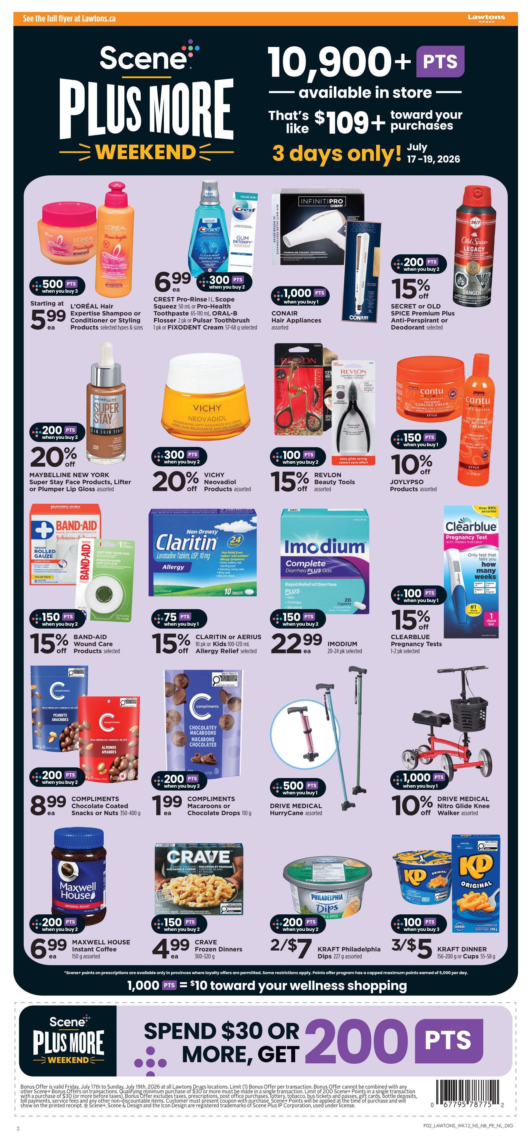 Lawtons Drugs (NB, NL) Flyer July 17 to 23
