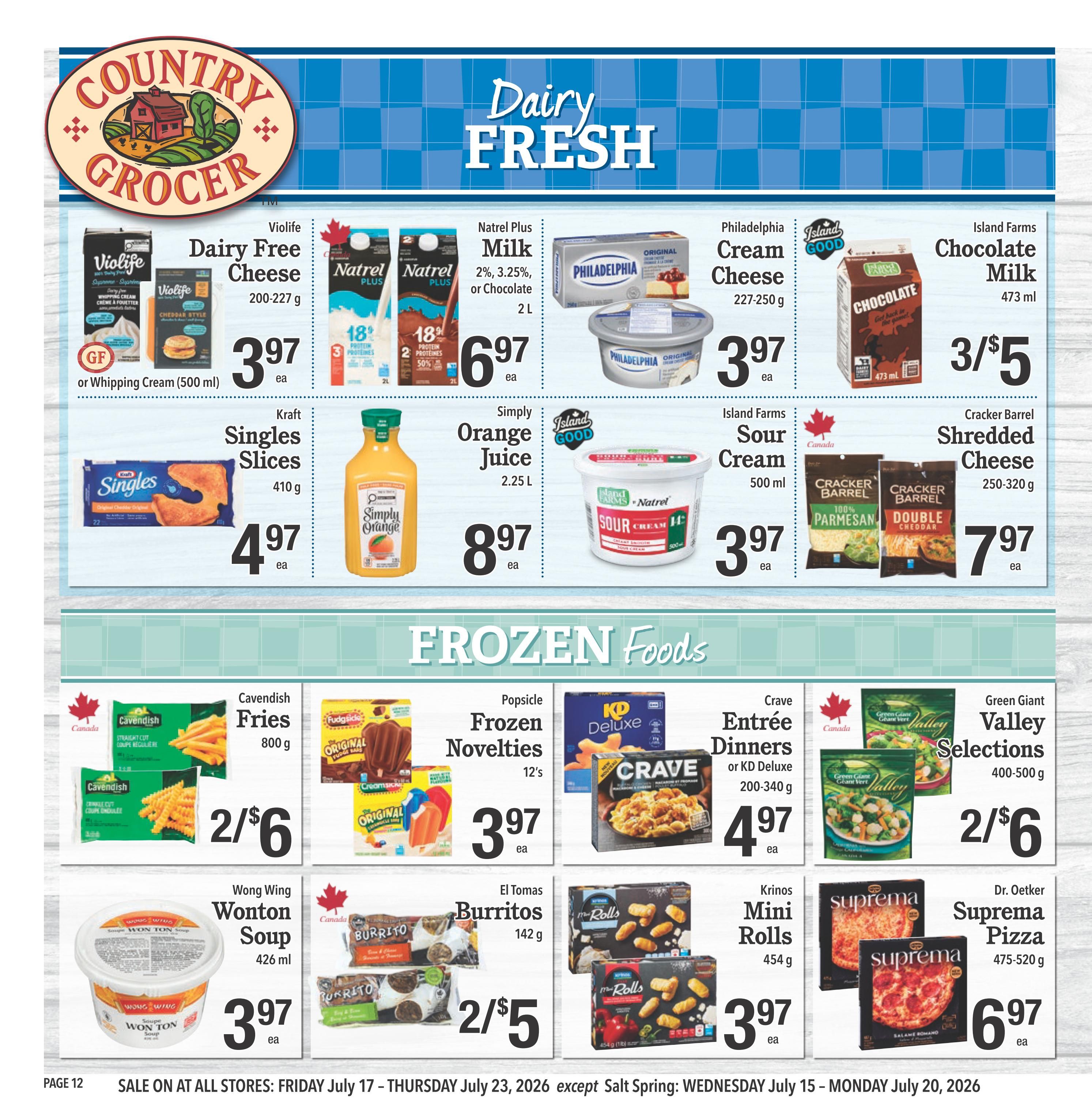 Country Grocer Flyer July 17 to 23