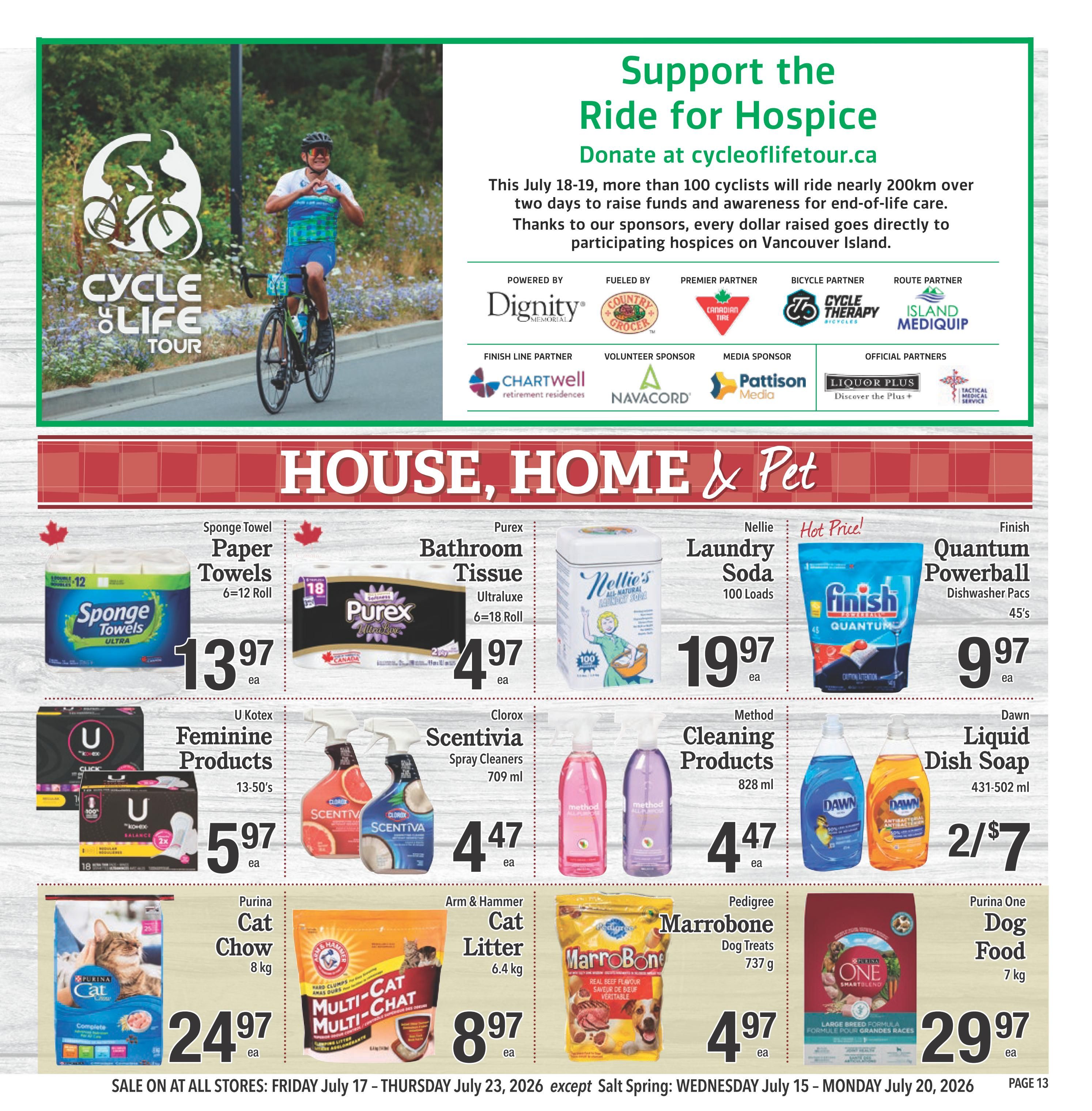Country Grocer Flyer July 17 to 23