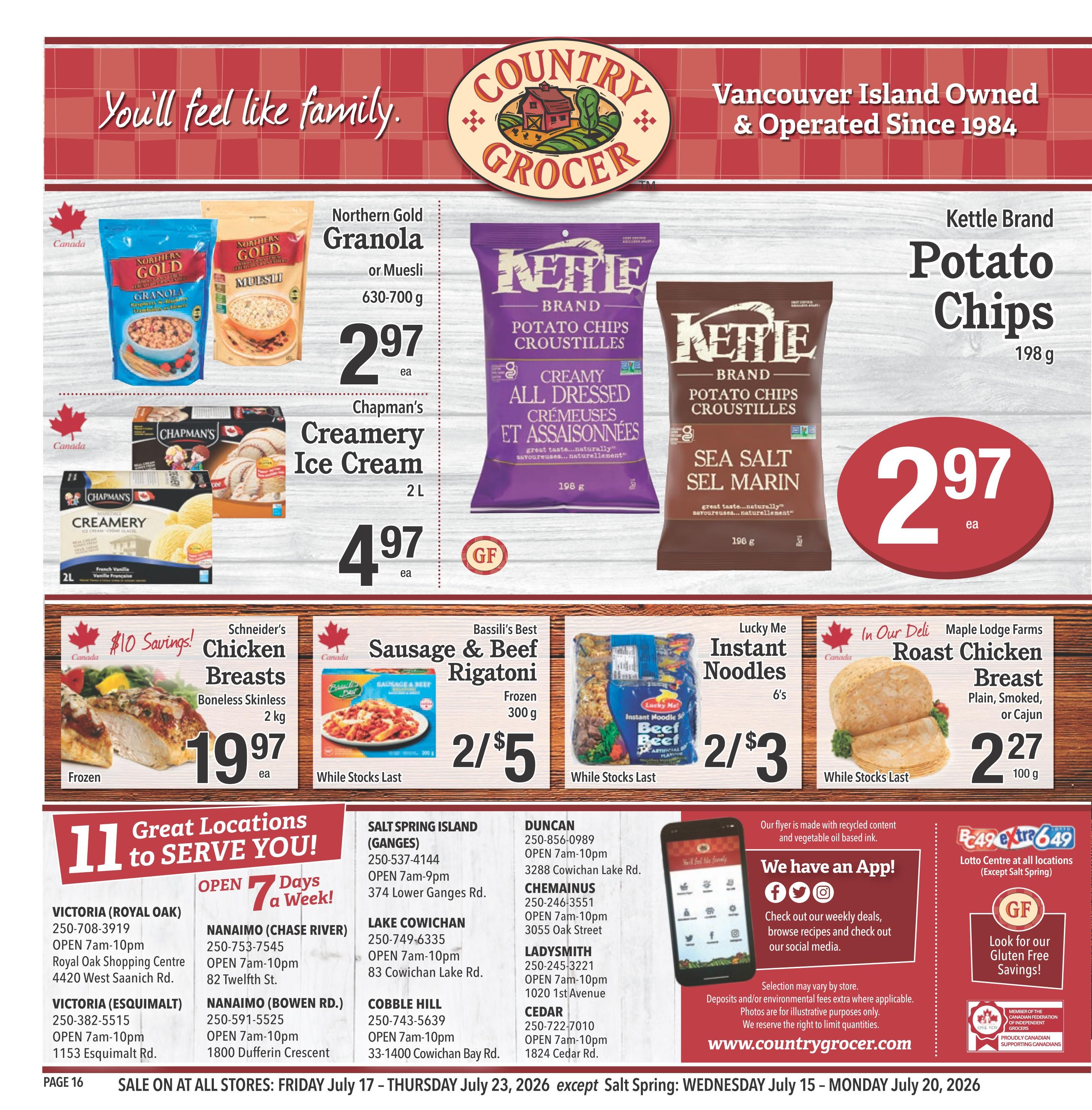 Country Grocer Flyer July 17 to 23