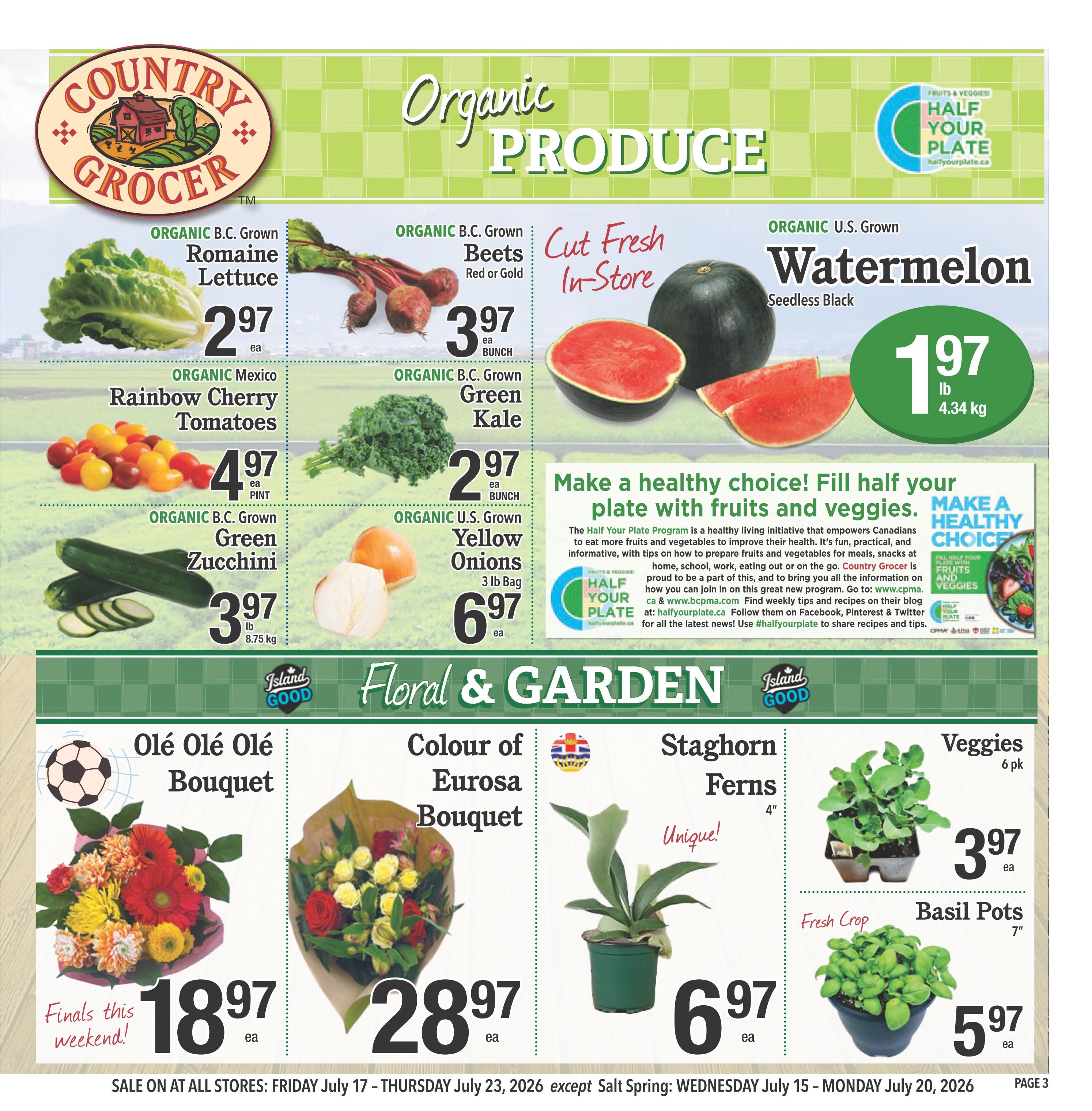 Country Grocer Flyer July 17 to 23