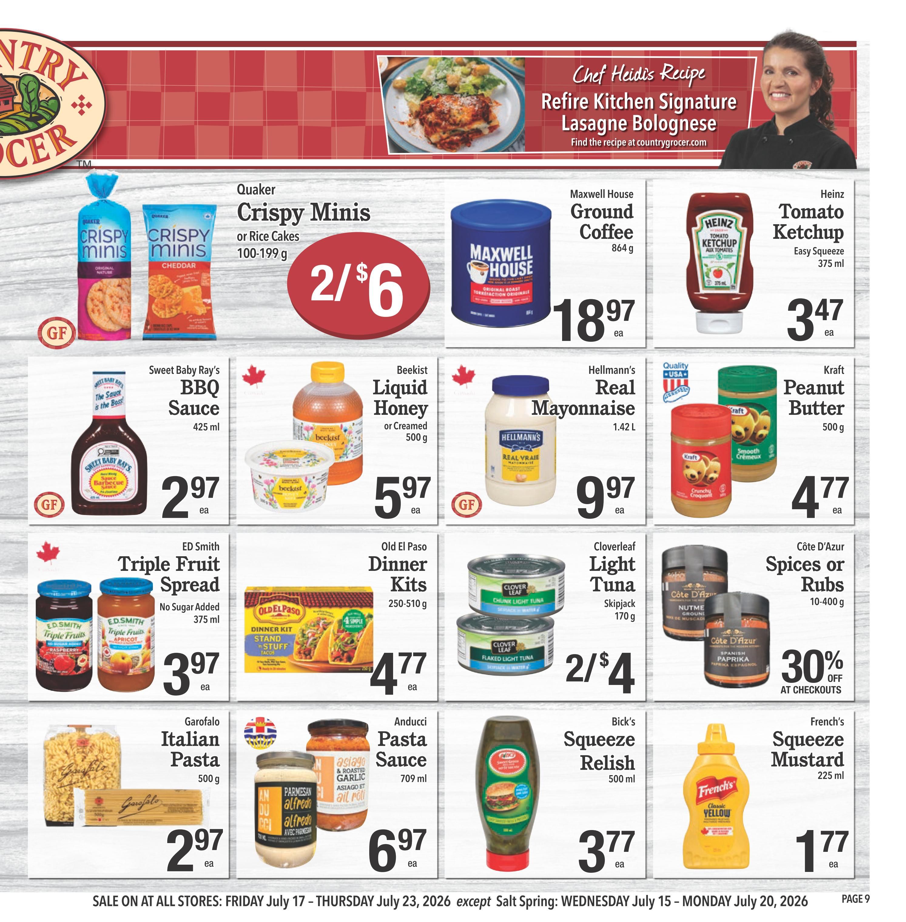 Country Grocer Flyer July 17 to 23
