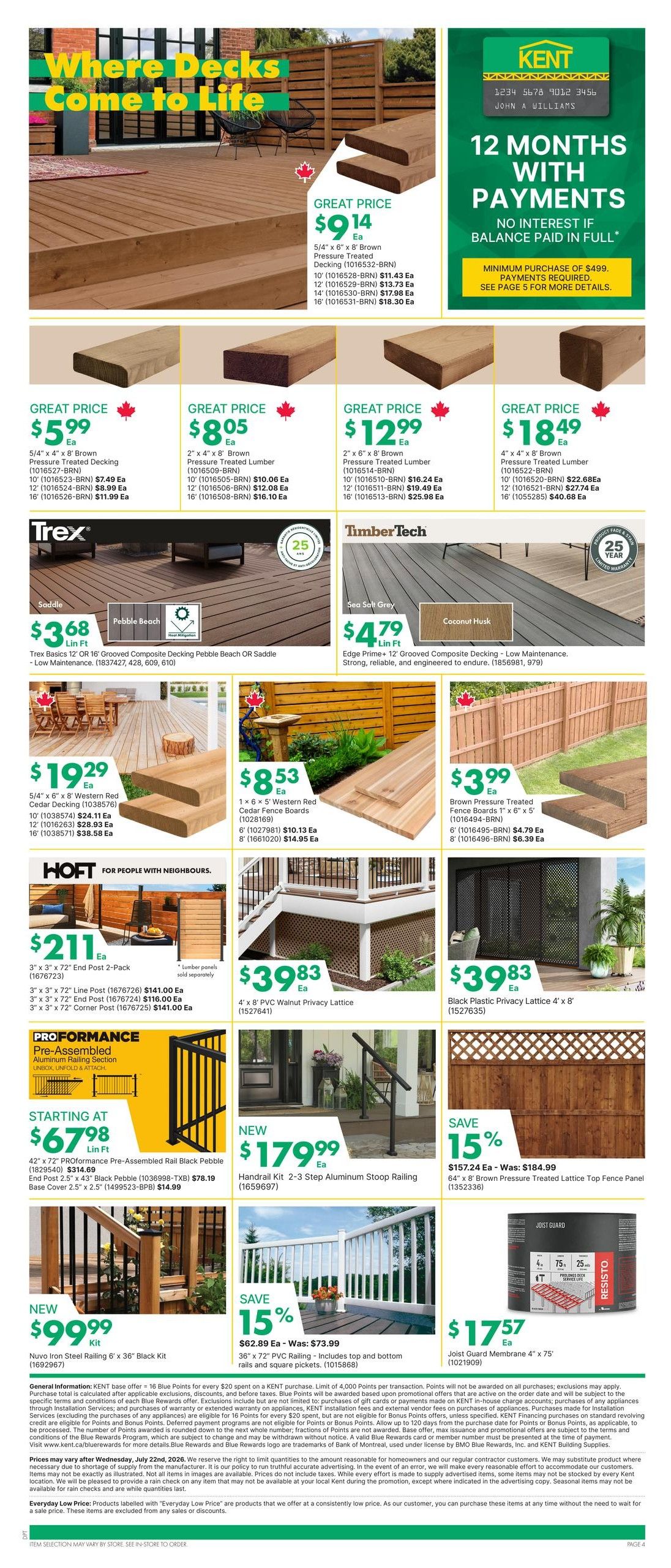 Kent Building Supplies Flyer July 16 to 22
