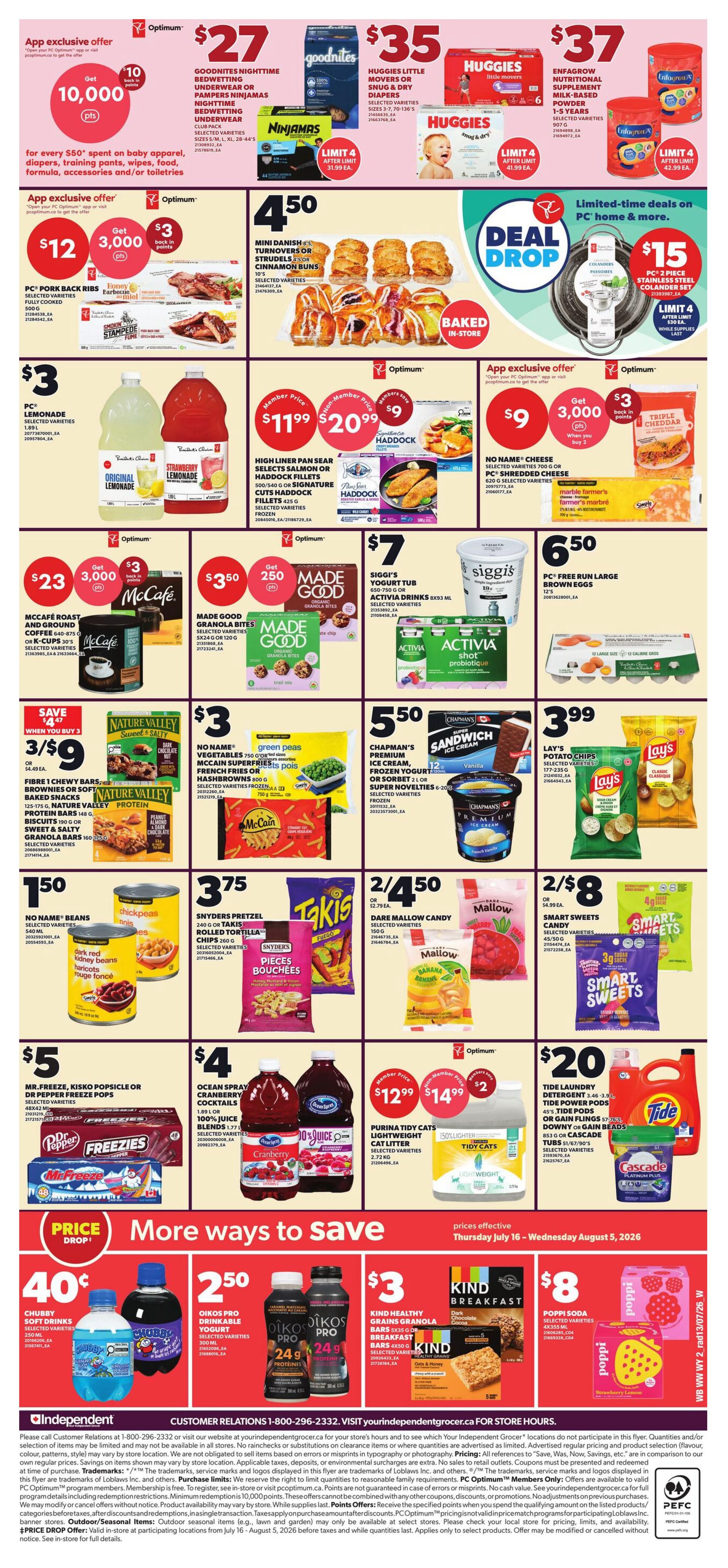 Independent Grocer (West) Flyer July 16 to 22