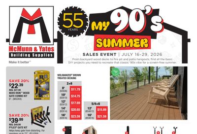 McMunn & Yates Building Supplies Flyer July 16 to 29