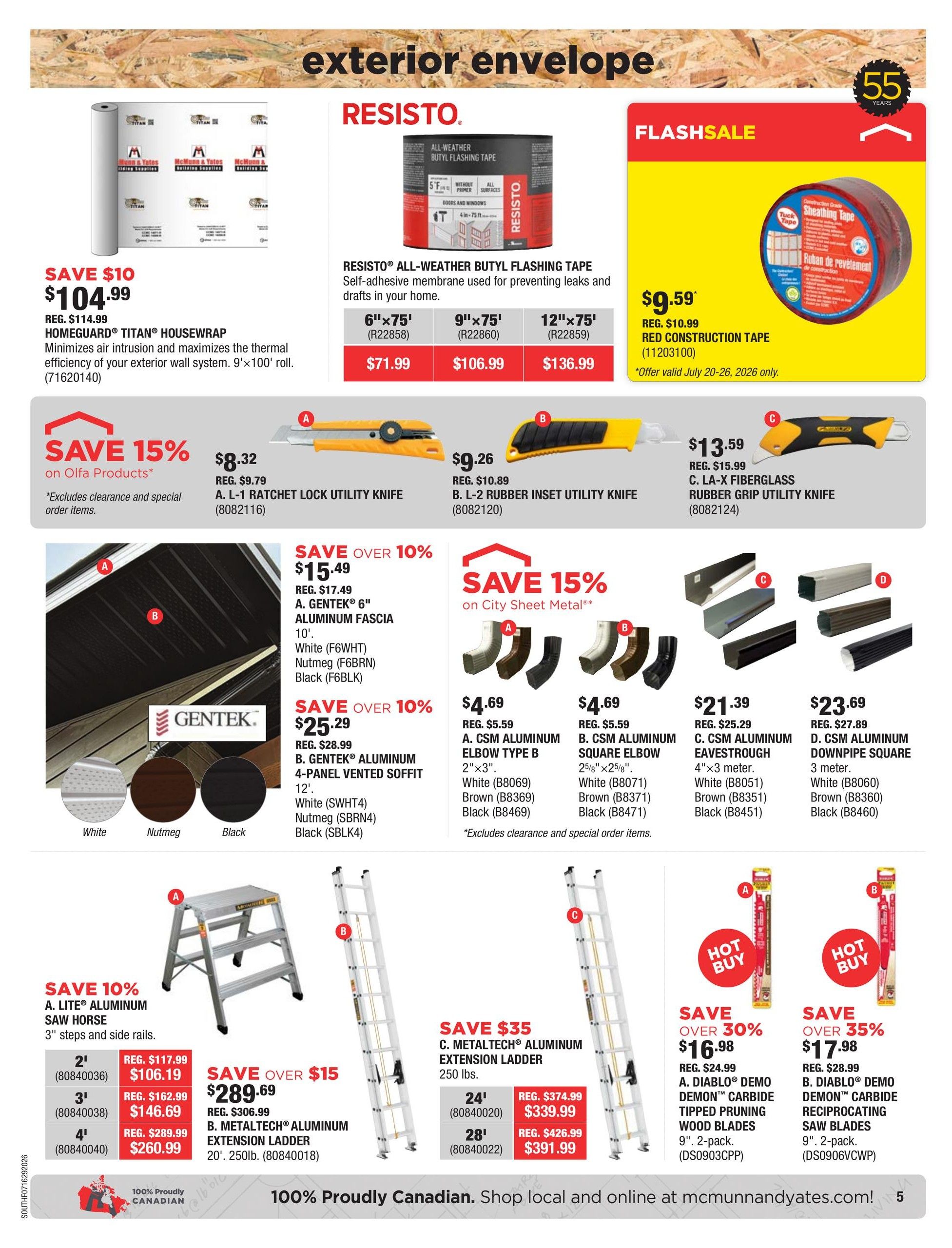 McMunn & Yates Building Supplies Flyer July 16 to 29