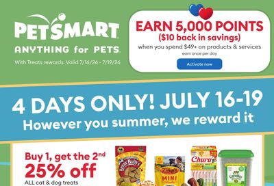 PetSmart Flyer July 16 to 19
