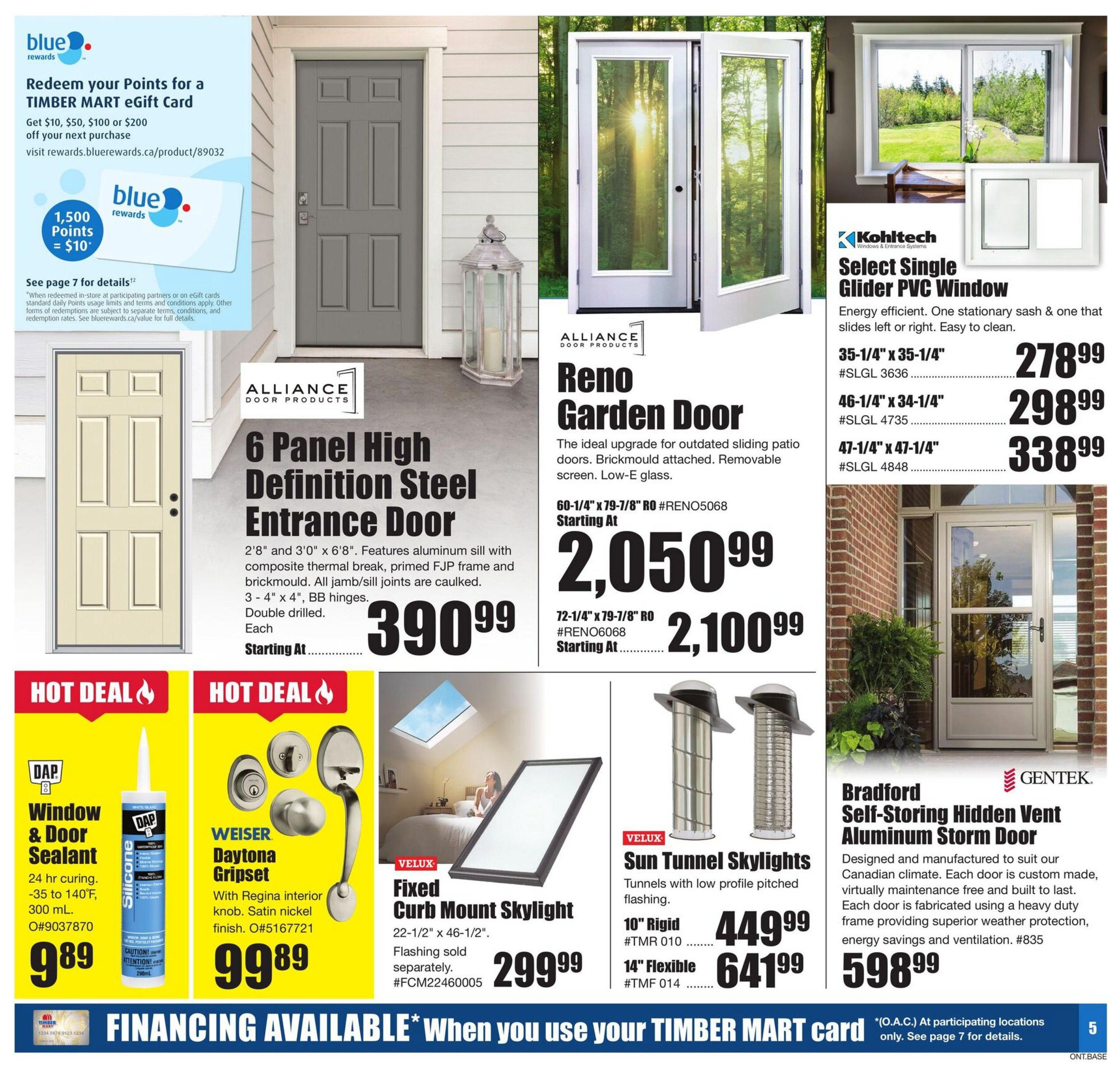 Timber Mart Flyer July 16 to August 5