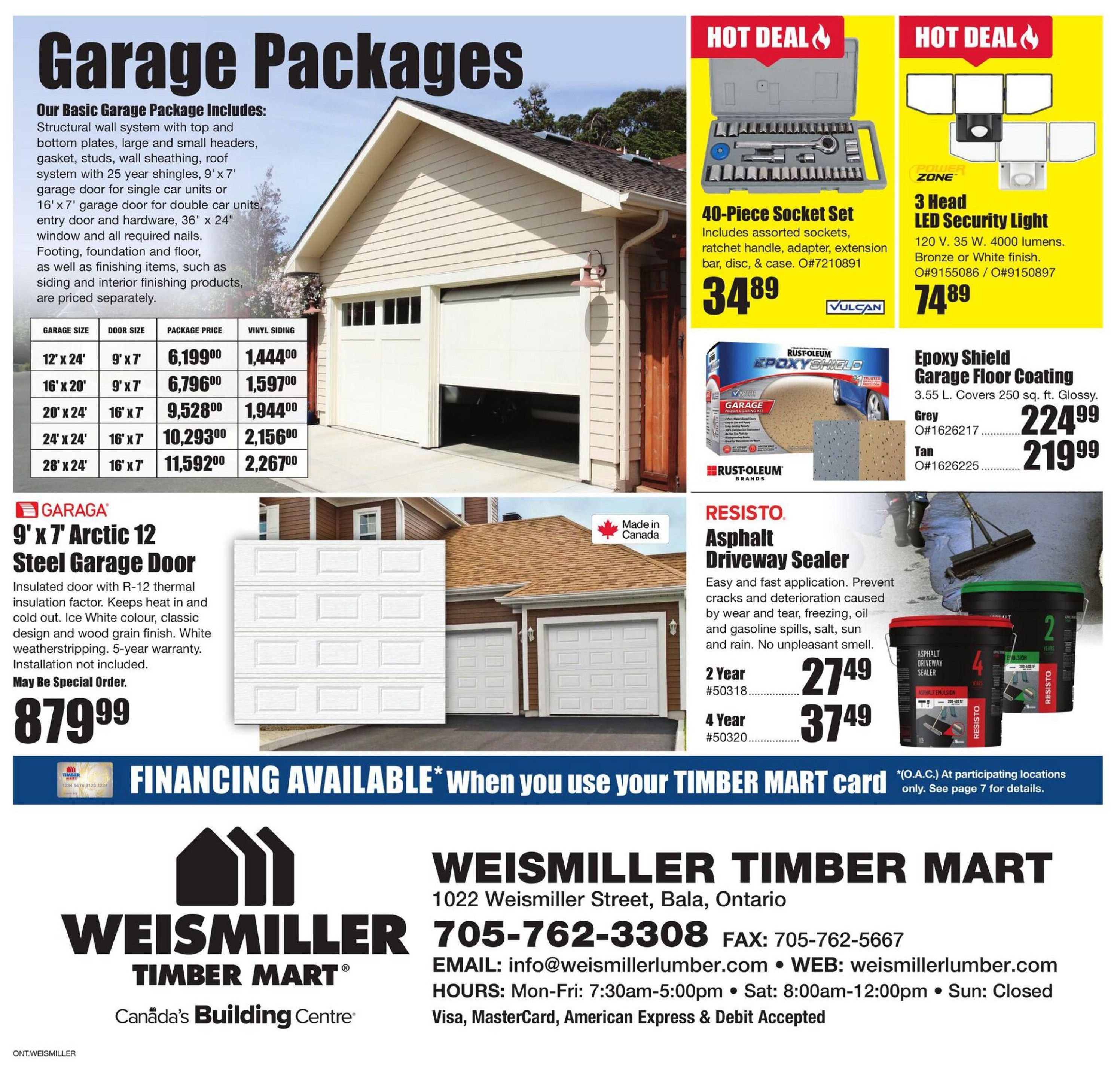 Timber Mart Flyer July 16 to August 5