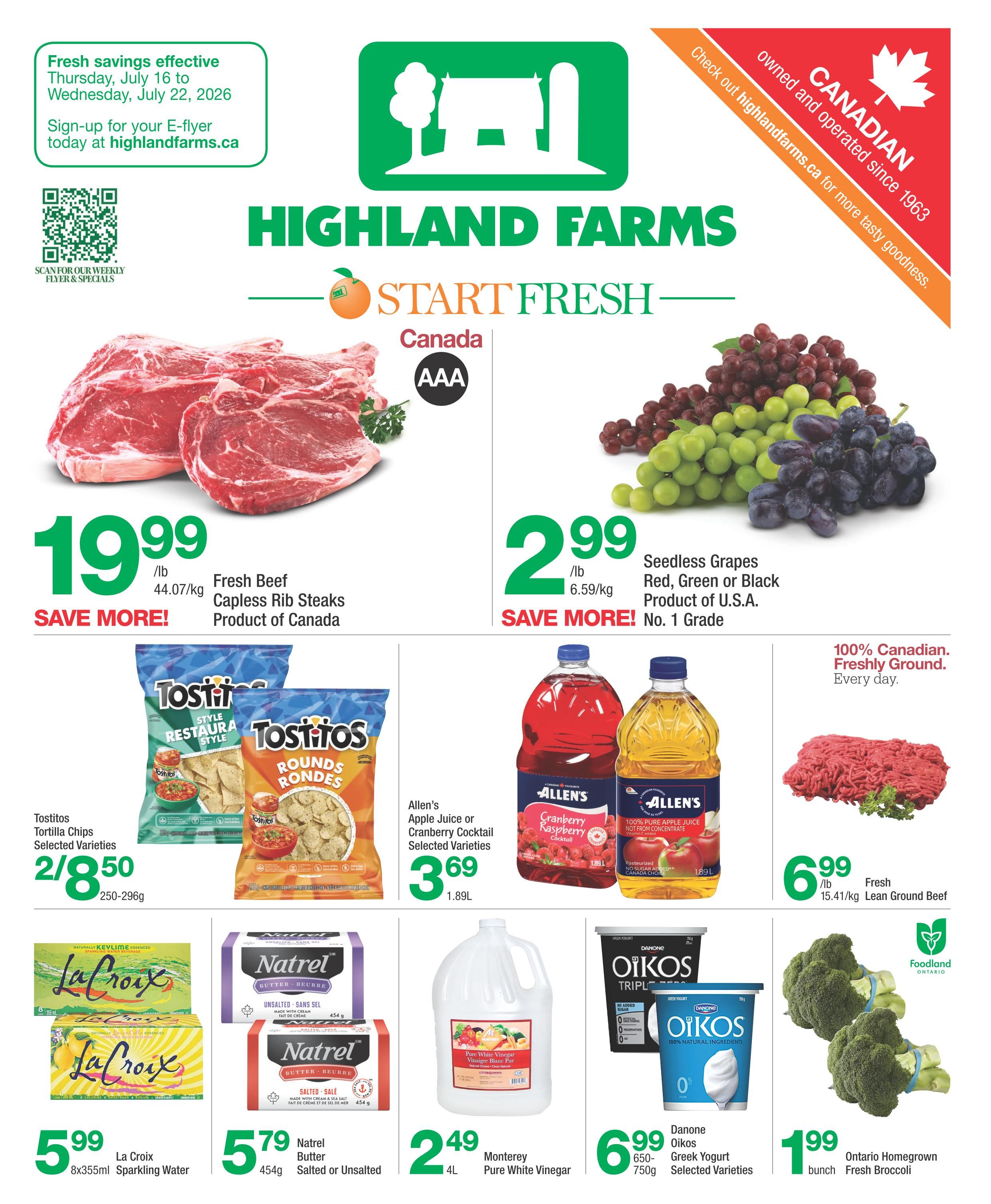 Highland Farms Flyer July 16 to 22
