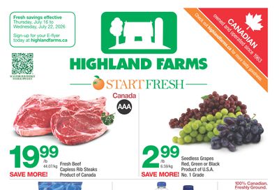 Highland Farms Flyer July 16 to 22