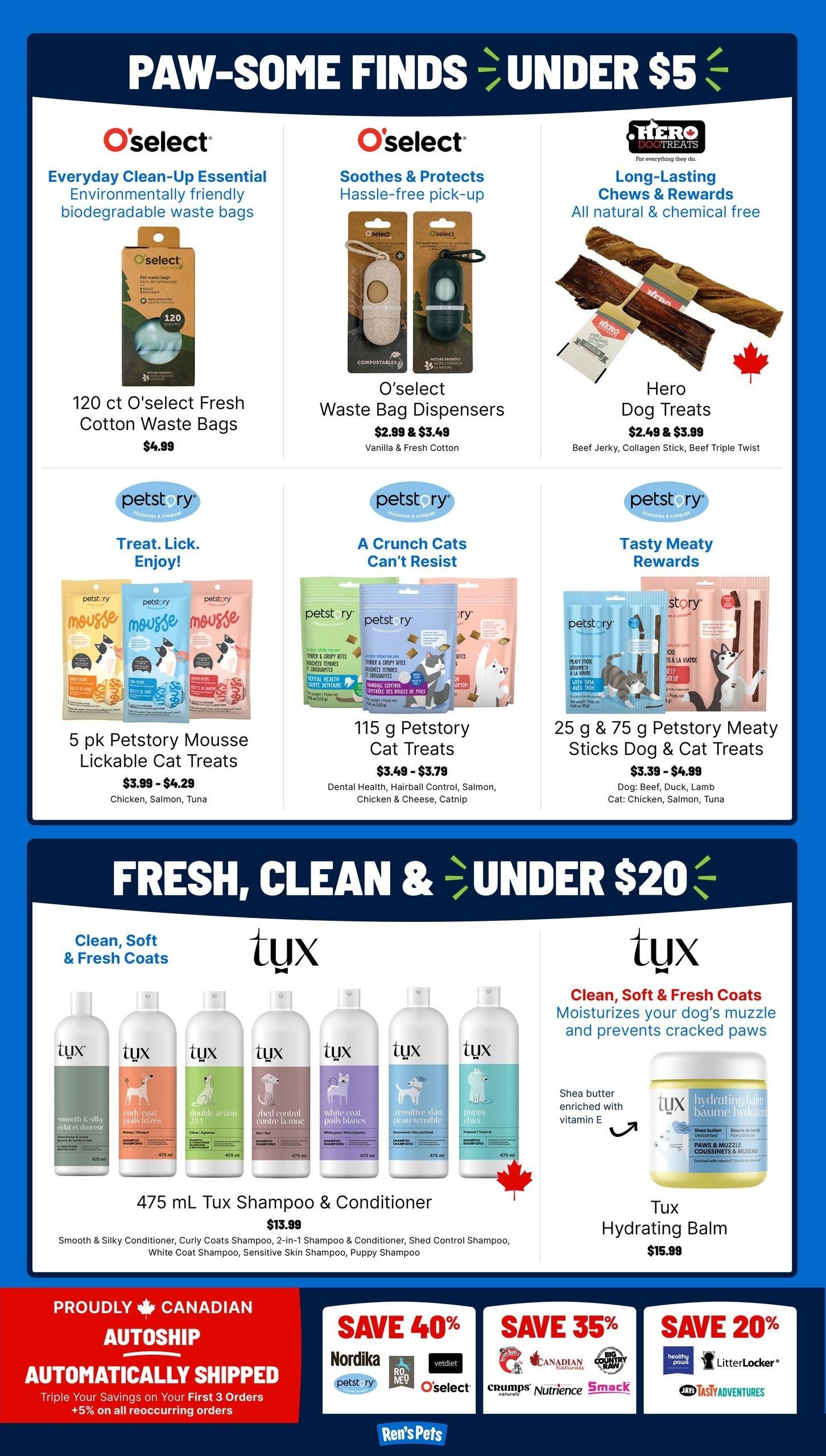 Ren's Pets Flyer July 16 to 29