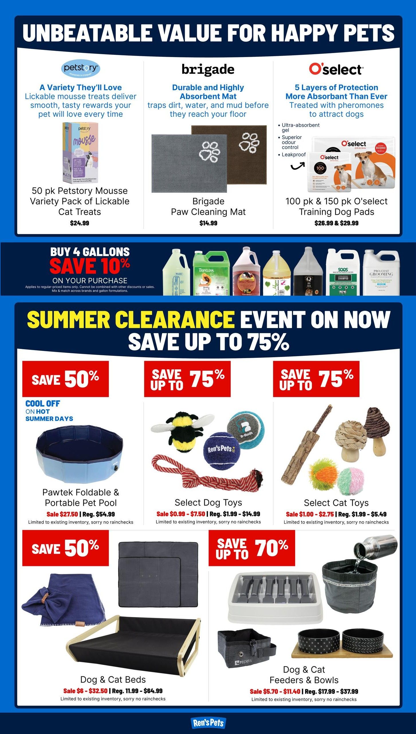 Ren's Pets Flyer July 16 to 29