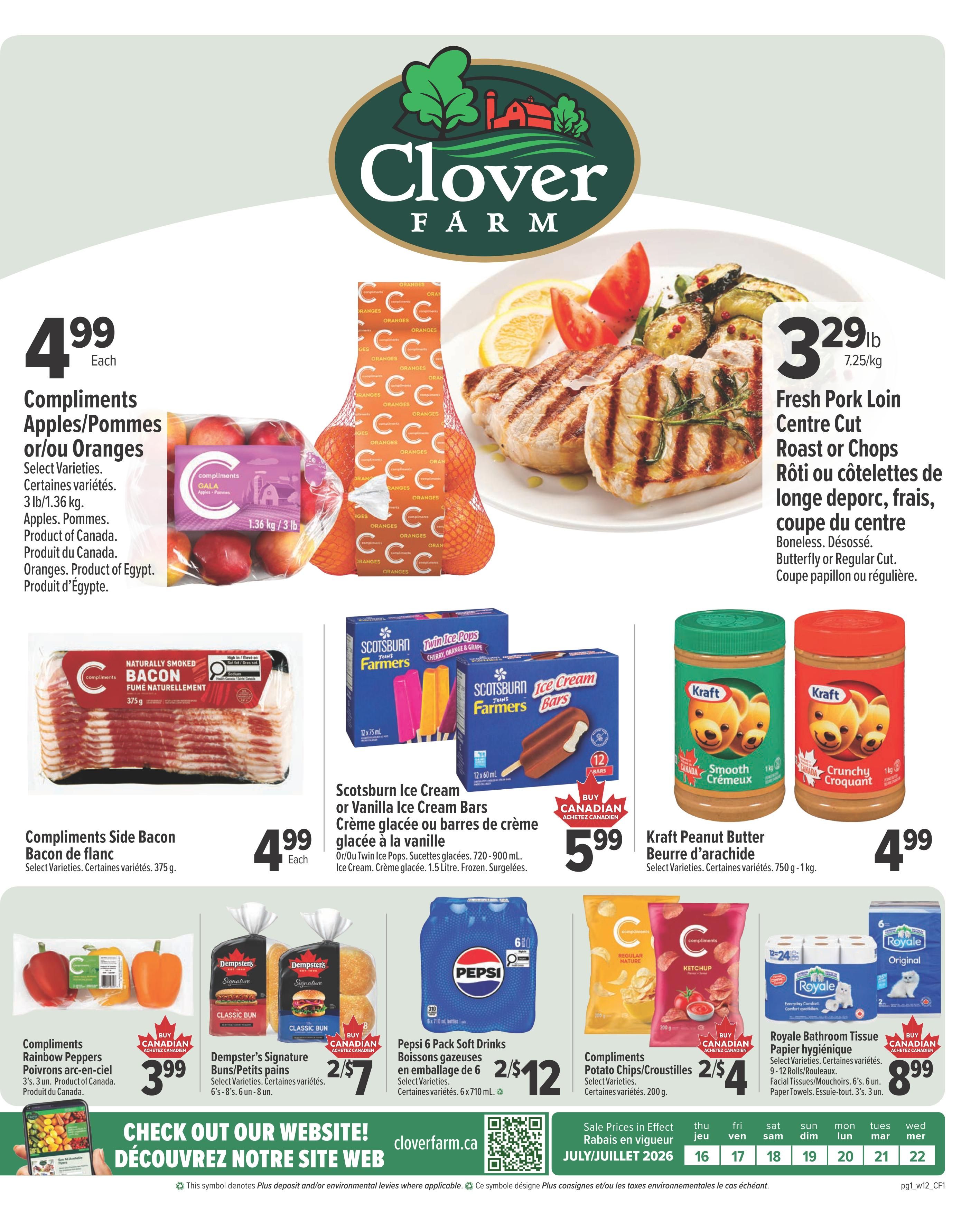 Clover Farm (Atlantic) Flyer July 16 to 22