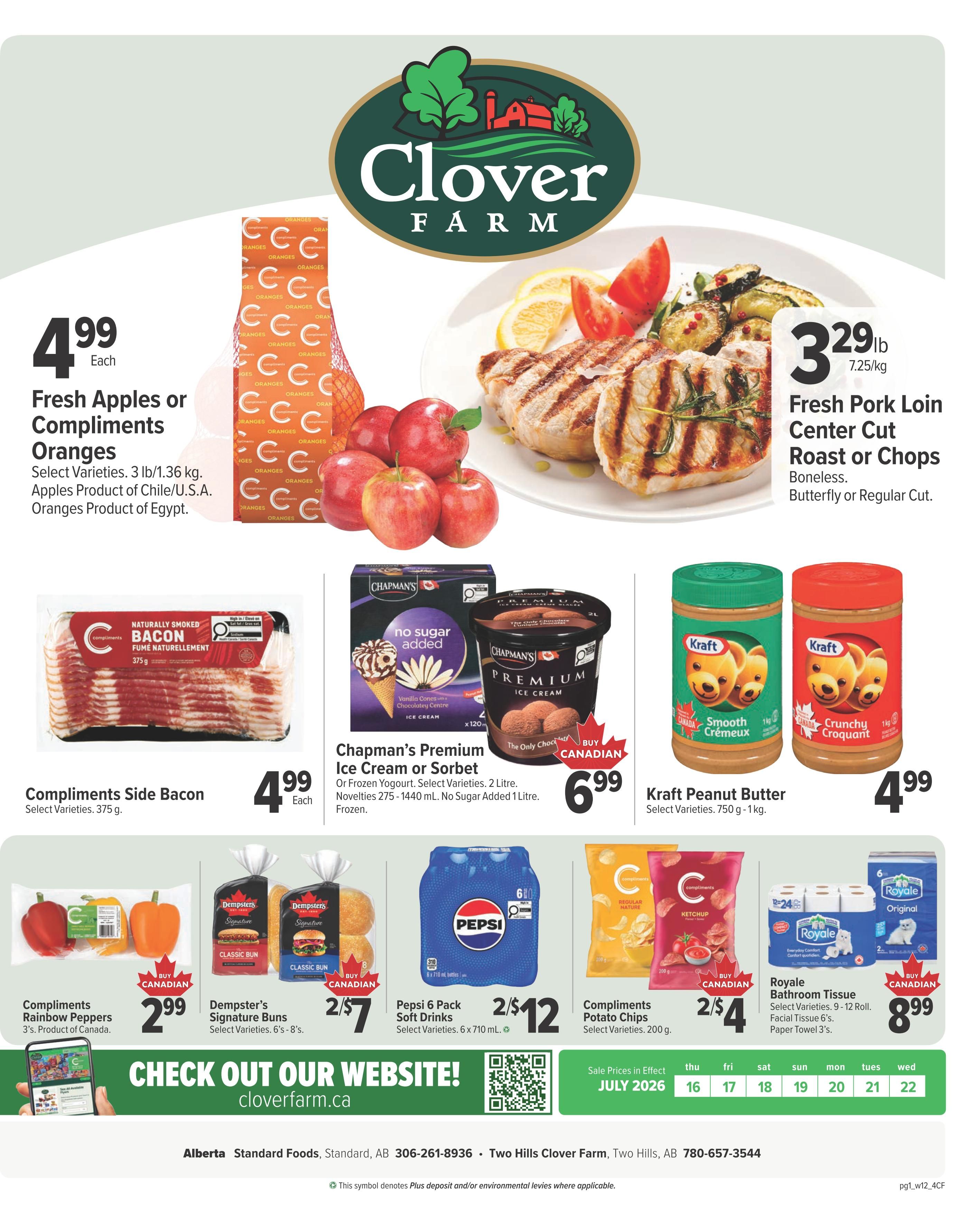 Clover Farm (AB) Flyer July 16 to 22