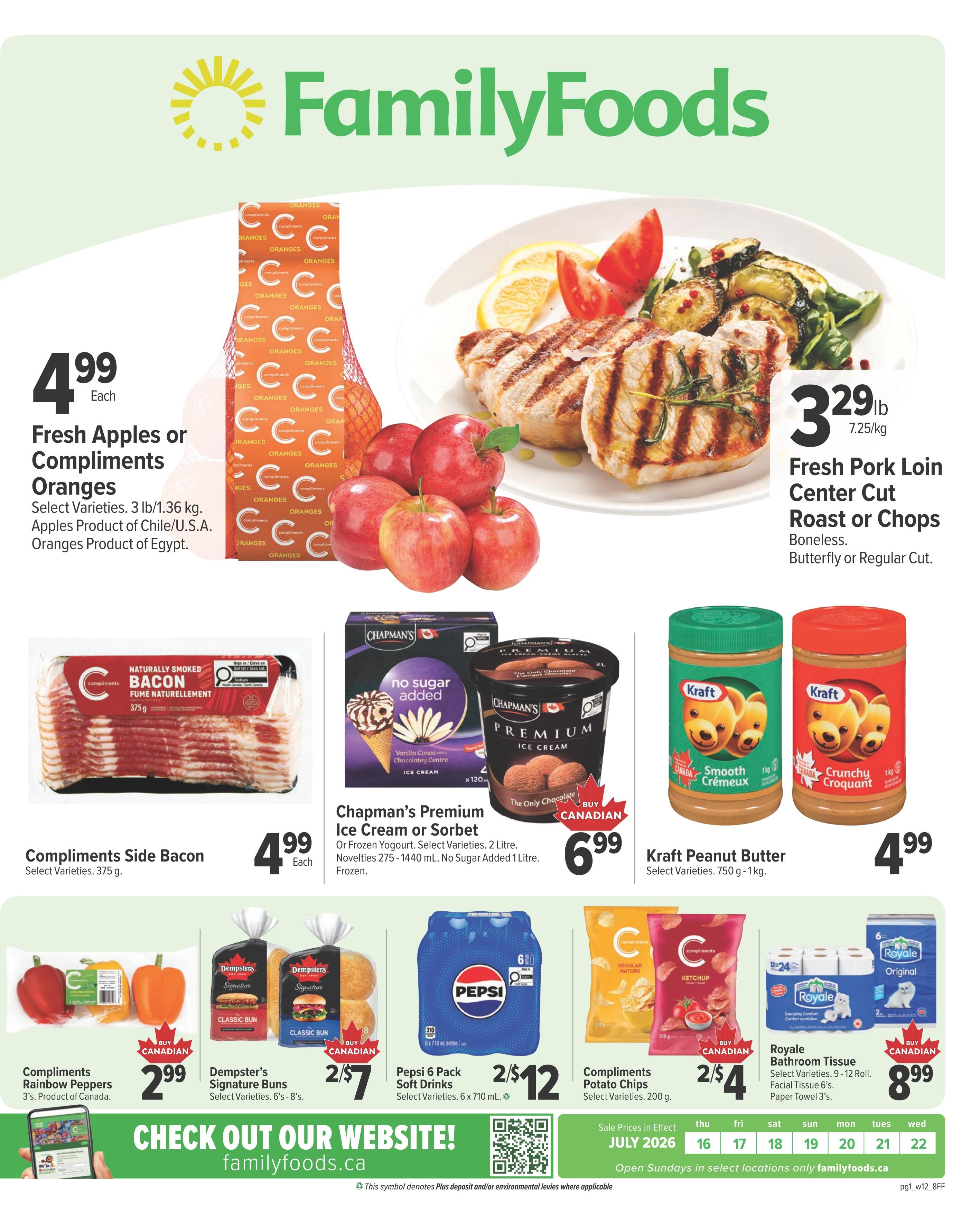 Family Foods Flyer July 16 to 22