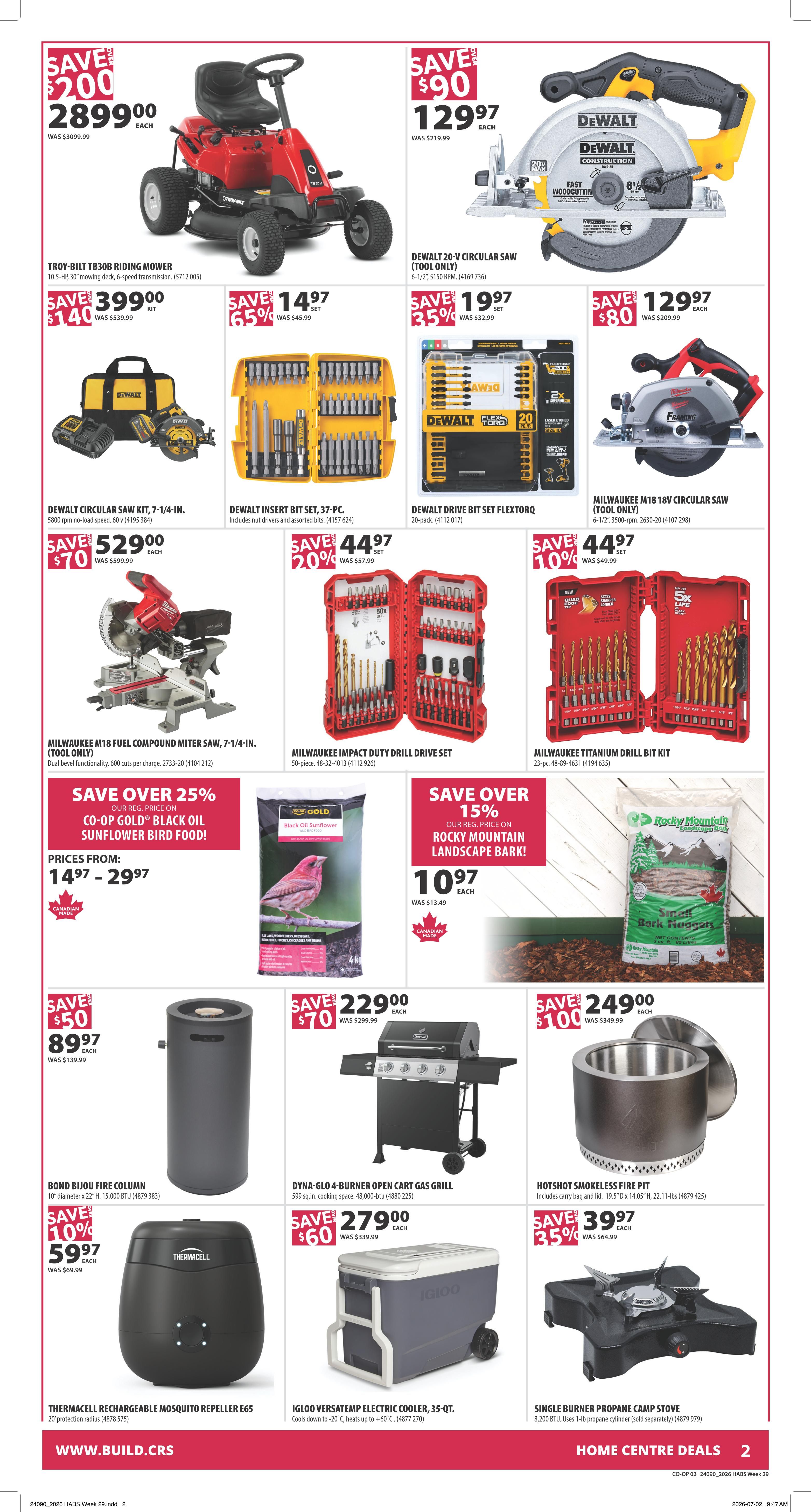 Co-op (West) Home Centre Flyer July 16 to 22
