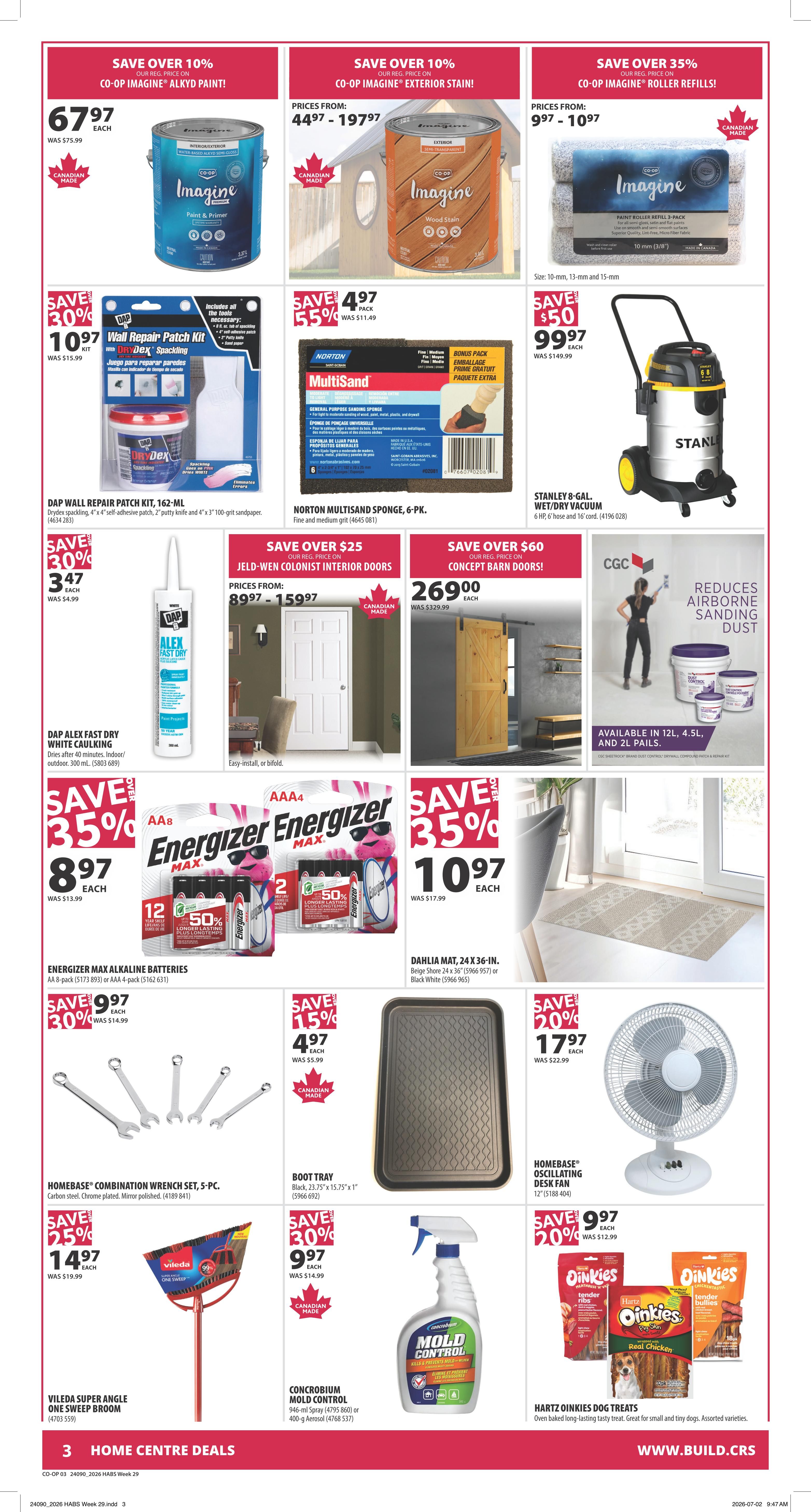 Co-op (West) Home Centre Flyer July 16 to 22