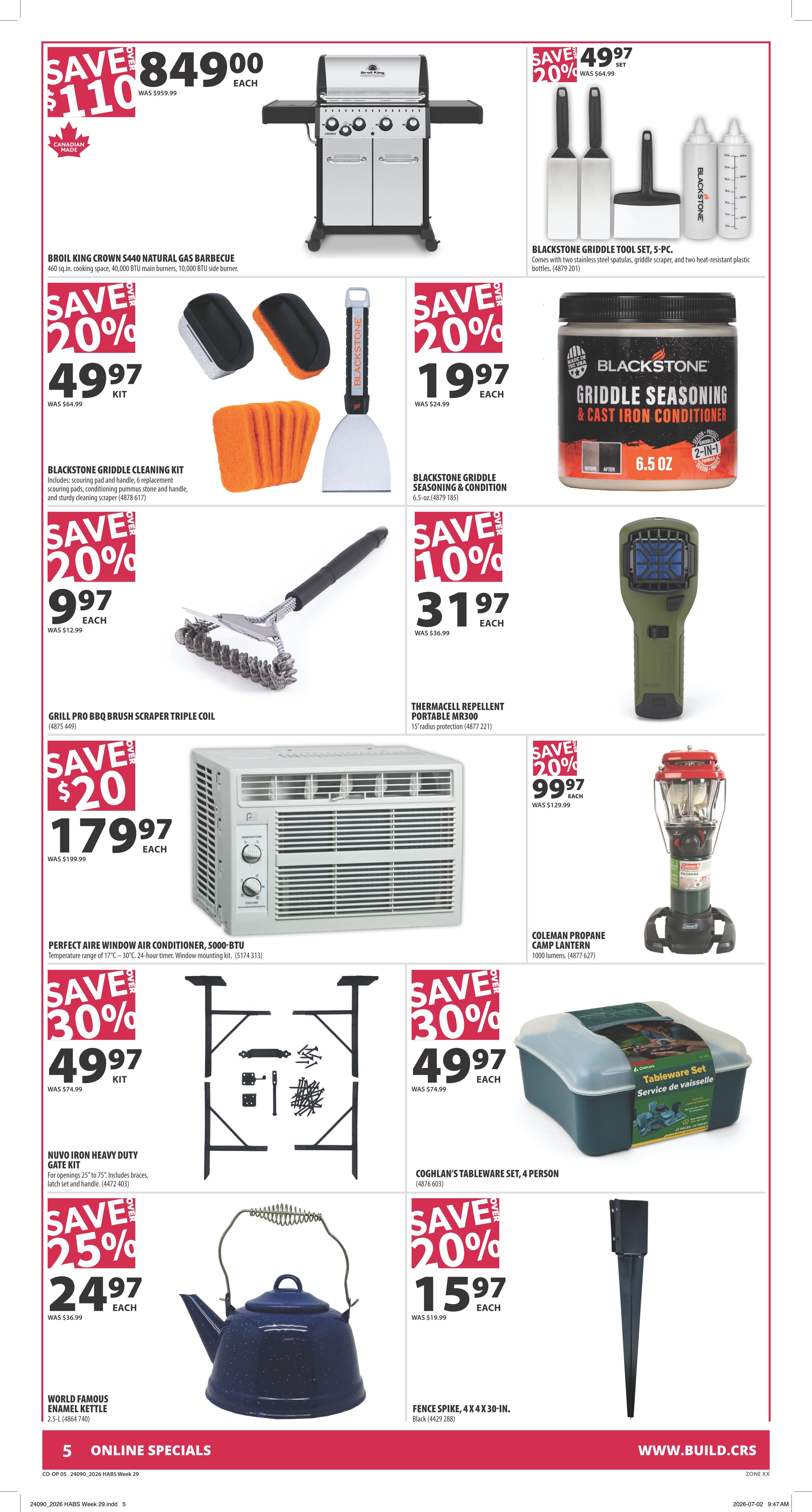 Co-op (West) Home Centre Flyer July 16 to 22