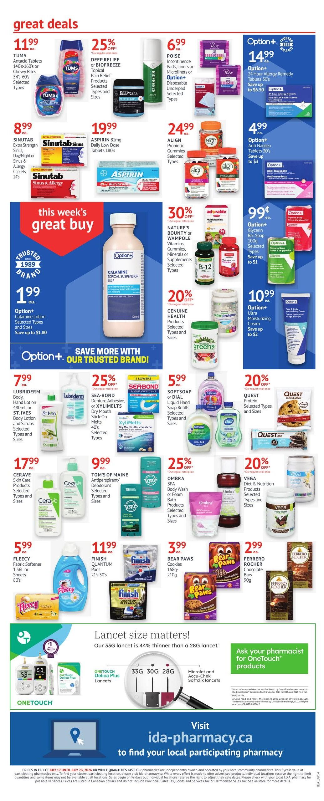 I.D.A. Flyer July 17 to 23