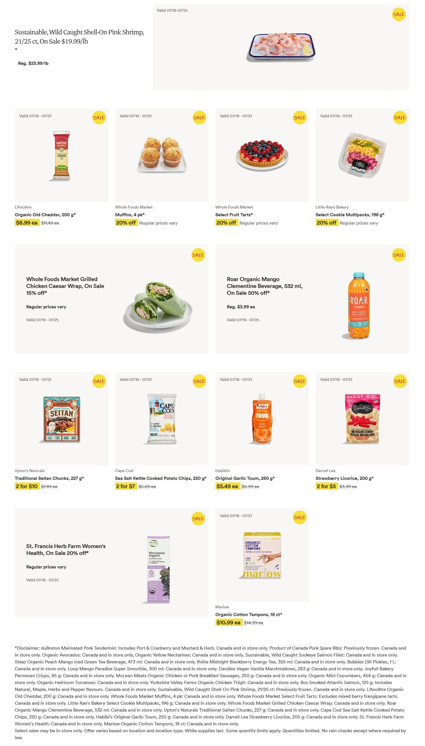 Whole Foods Market (ON) Flyer July 15 to 21