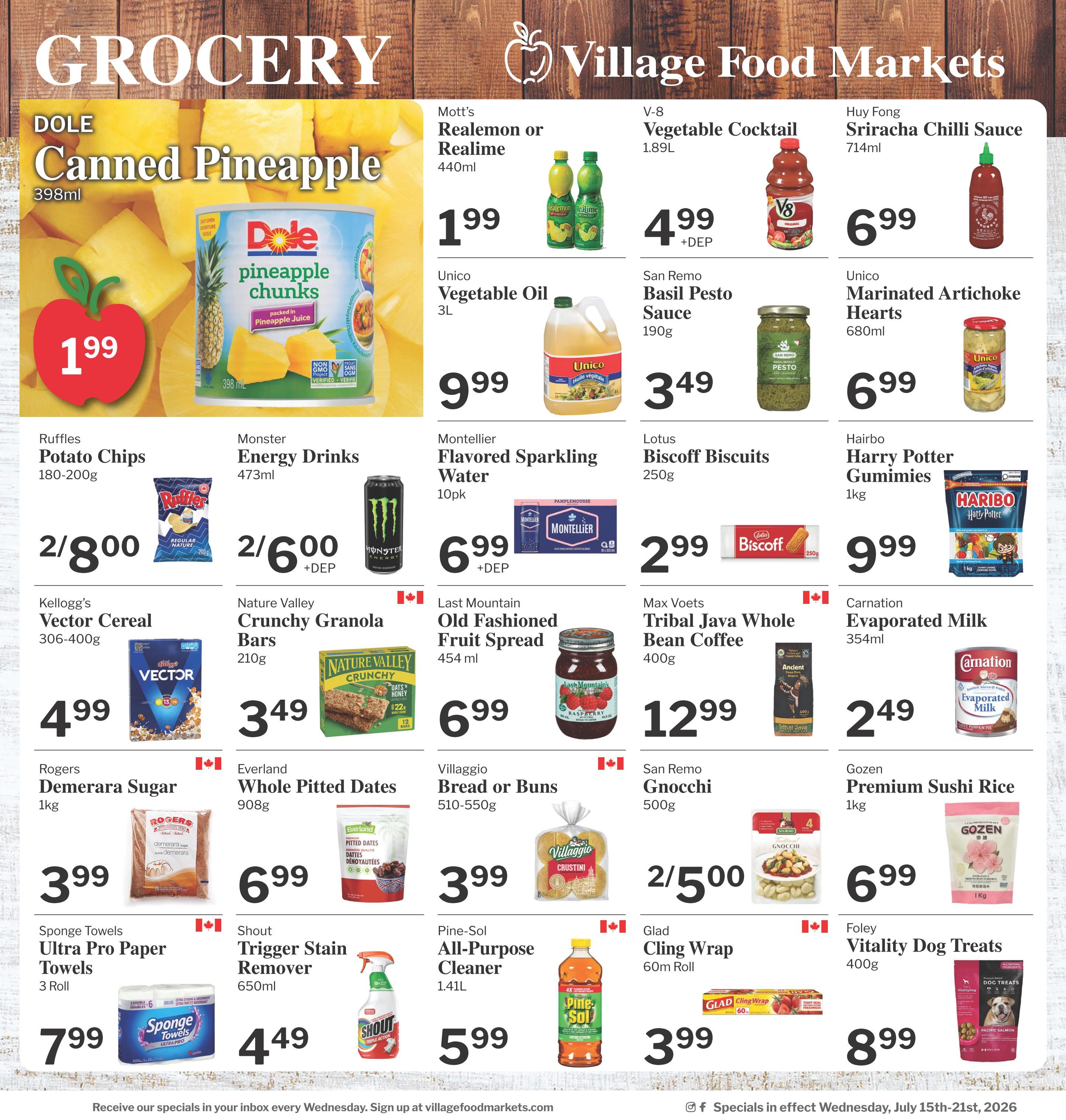 Village Food Markets Flyer July 15 to 21