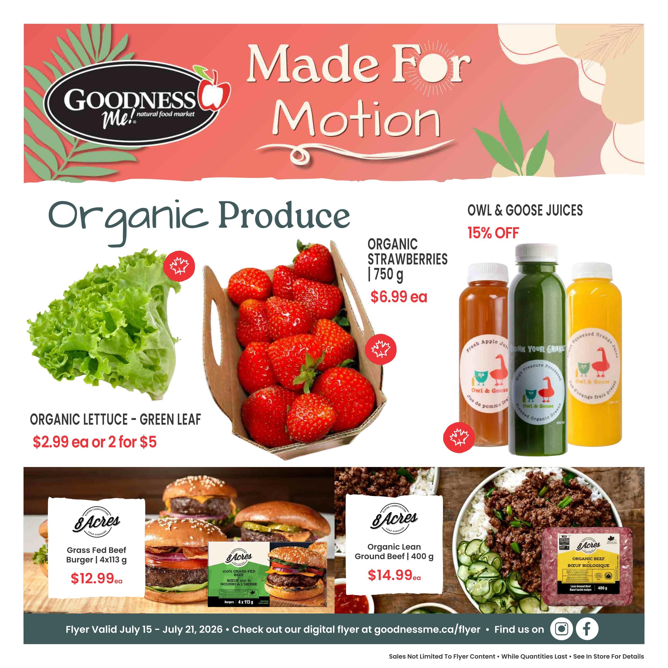 Goodness Me Flyer July 15 to 21