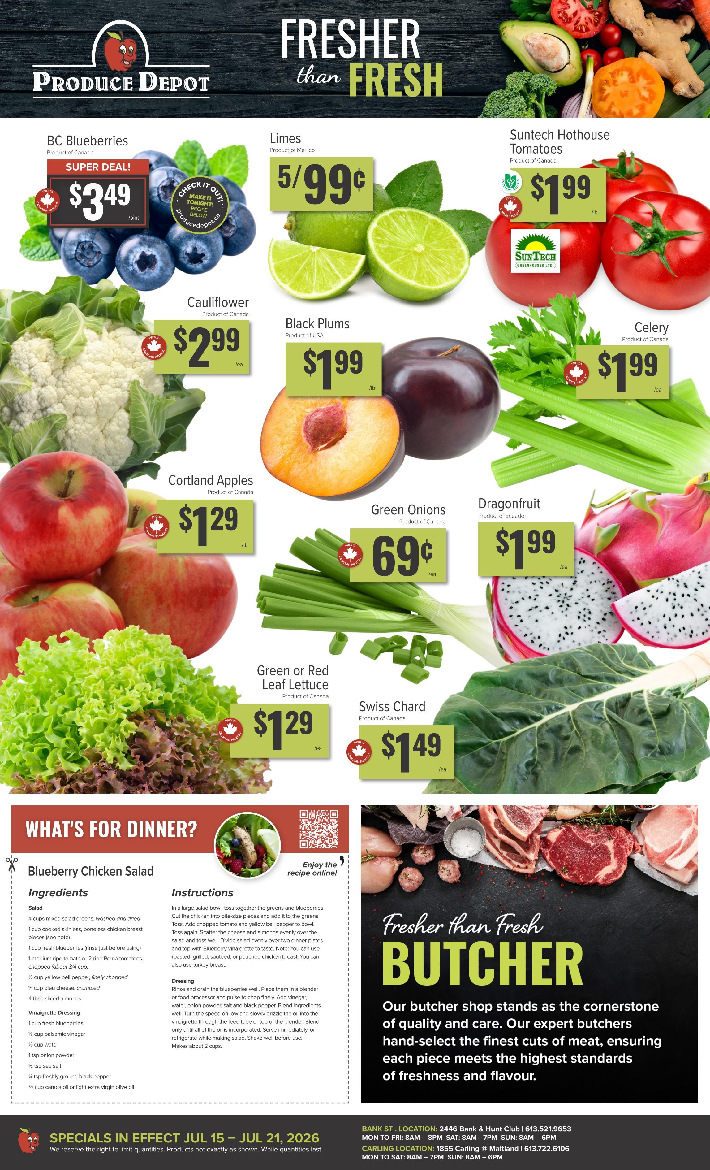 Produce Depot Flyer July 15 to 21