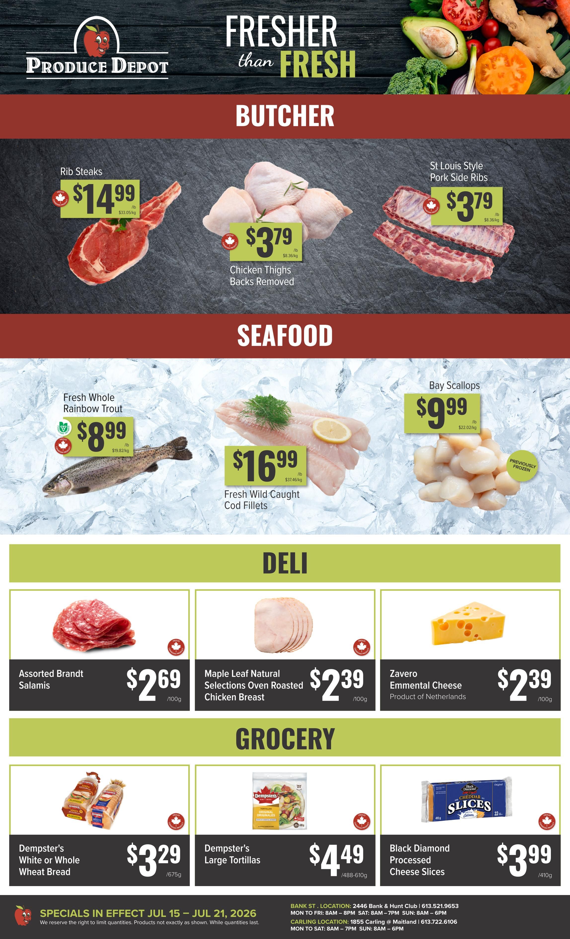 Produce Depot Flyer July 15 to 21