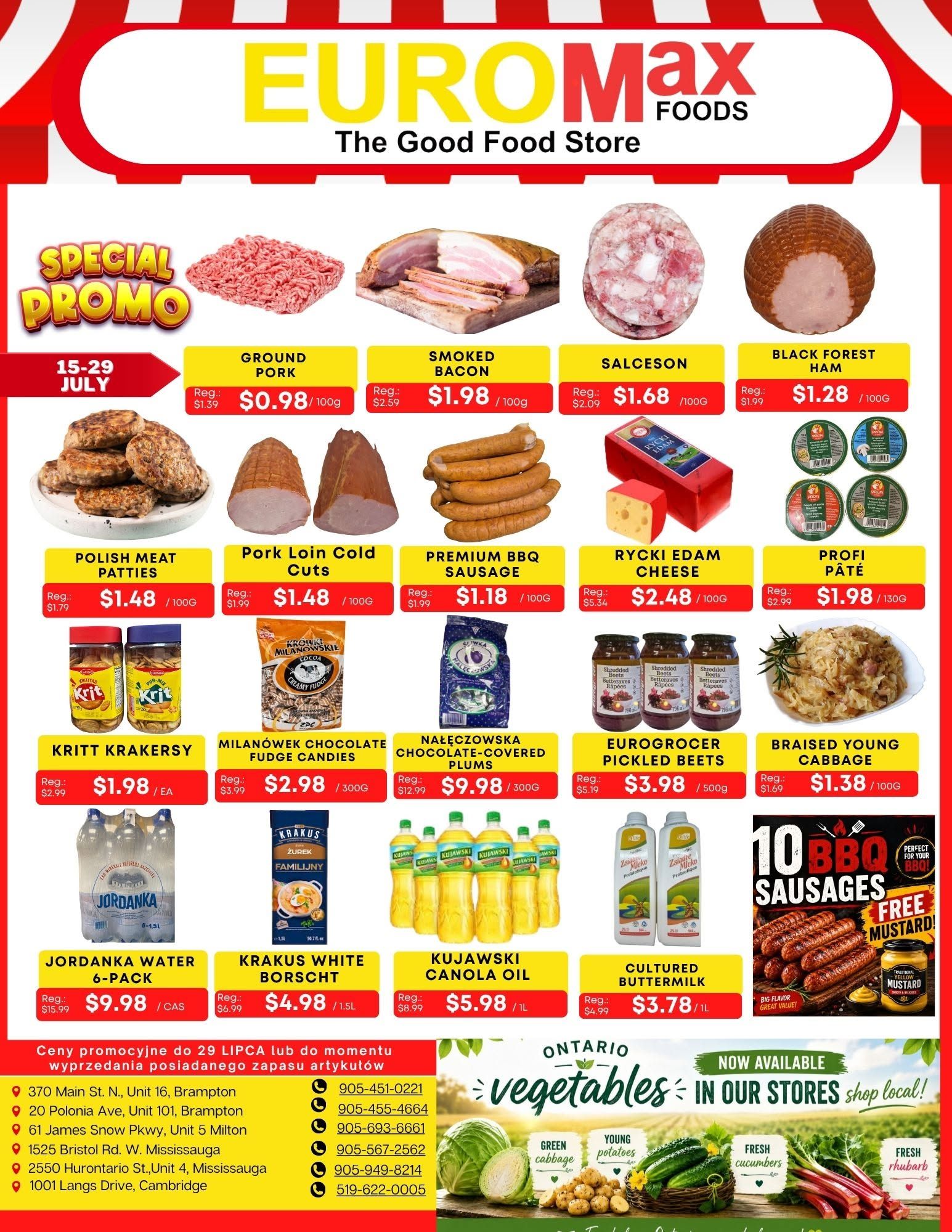 EuroMax Foods Bi-Weekly Flyer July 15 to 29