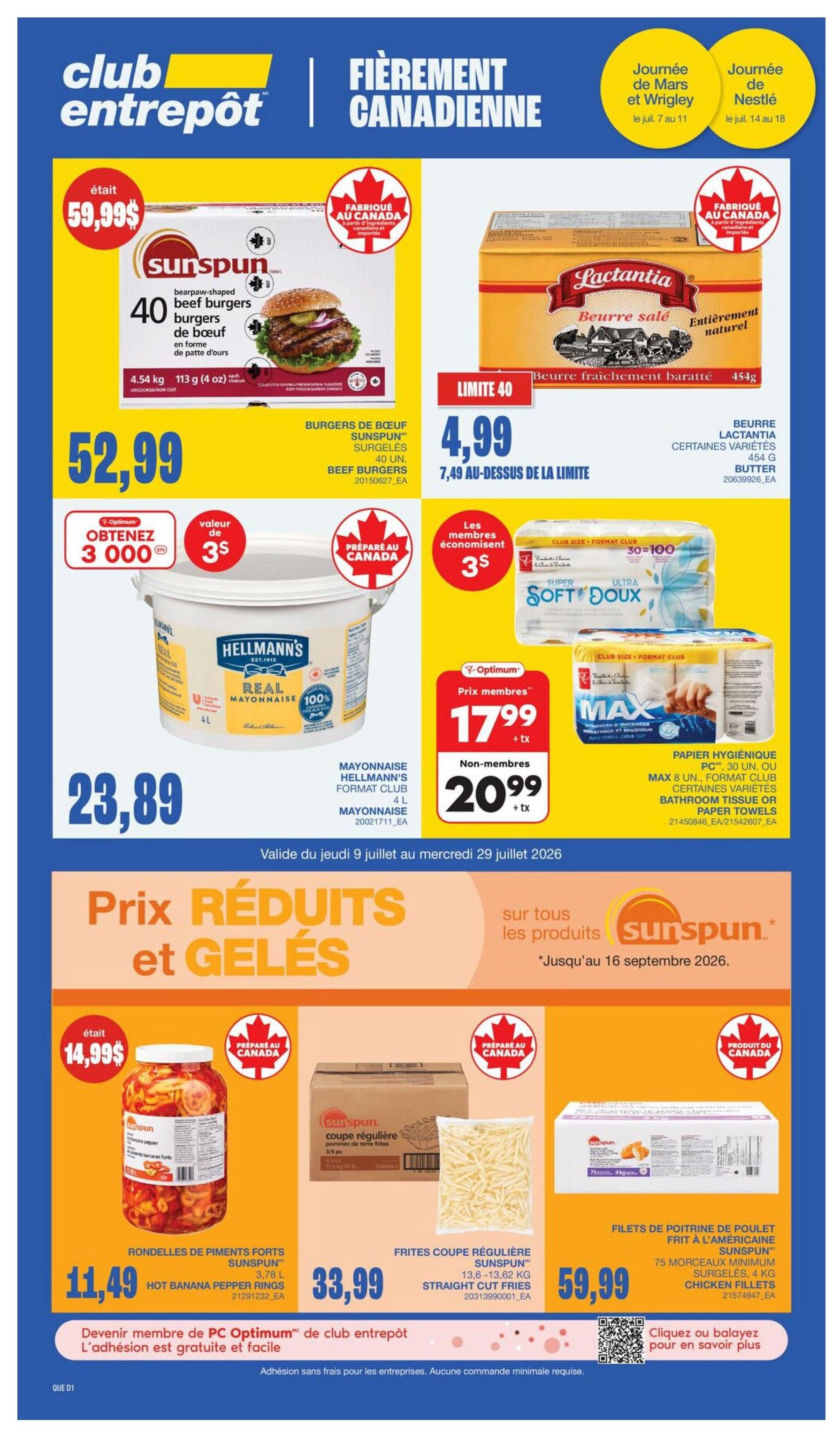 Wholesale Club (QC) Flyer July 16 to 22