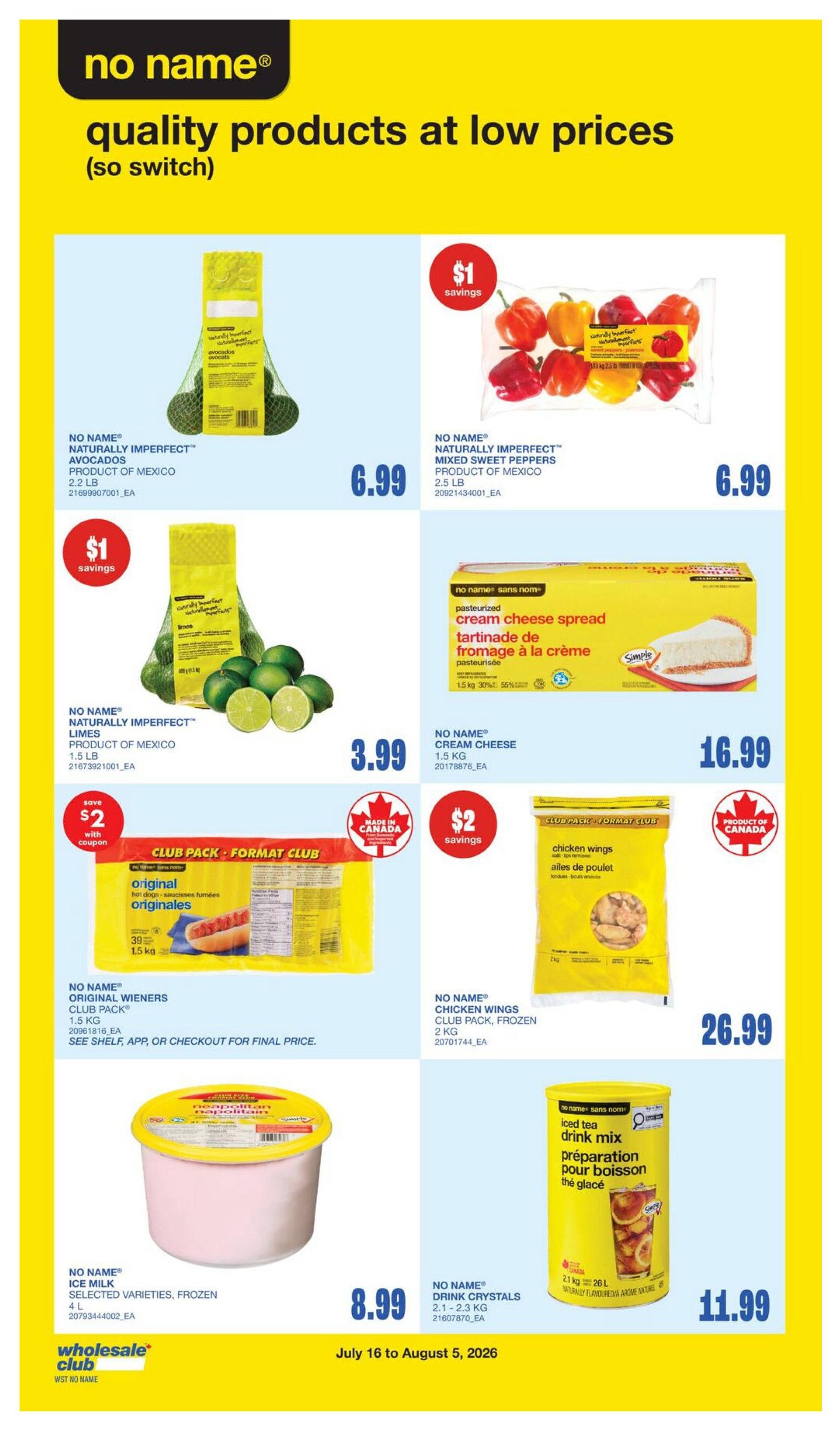 Wholesale Club (West) Flyer July 16 to 22