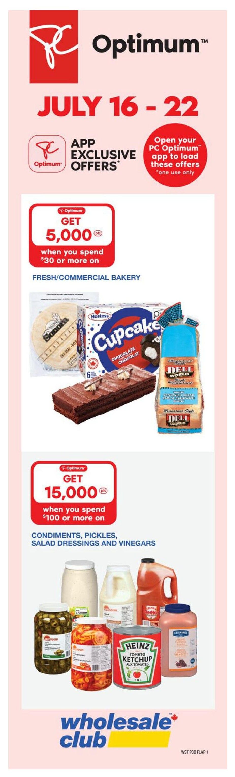 Wholesale Club (West) Flyer July 16 to 22